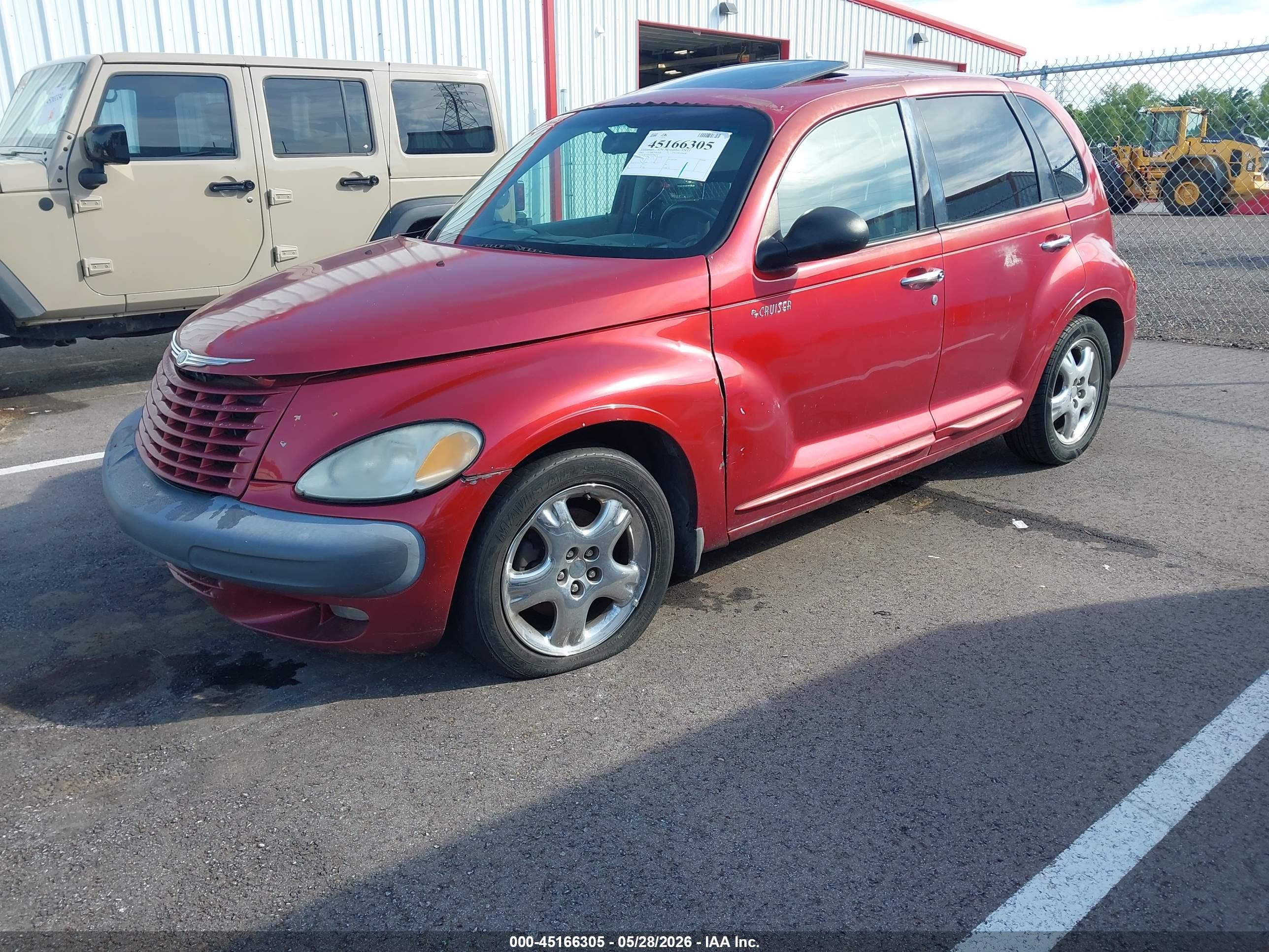 2002 Chrysler Pt Cruiser Limited Red vin: 3C8FY68B52T238457