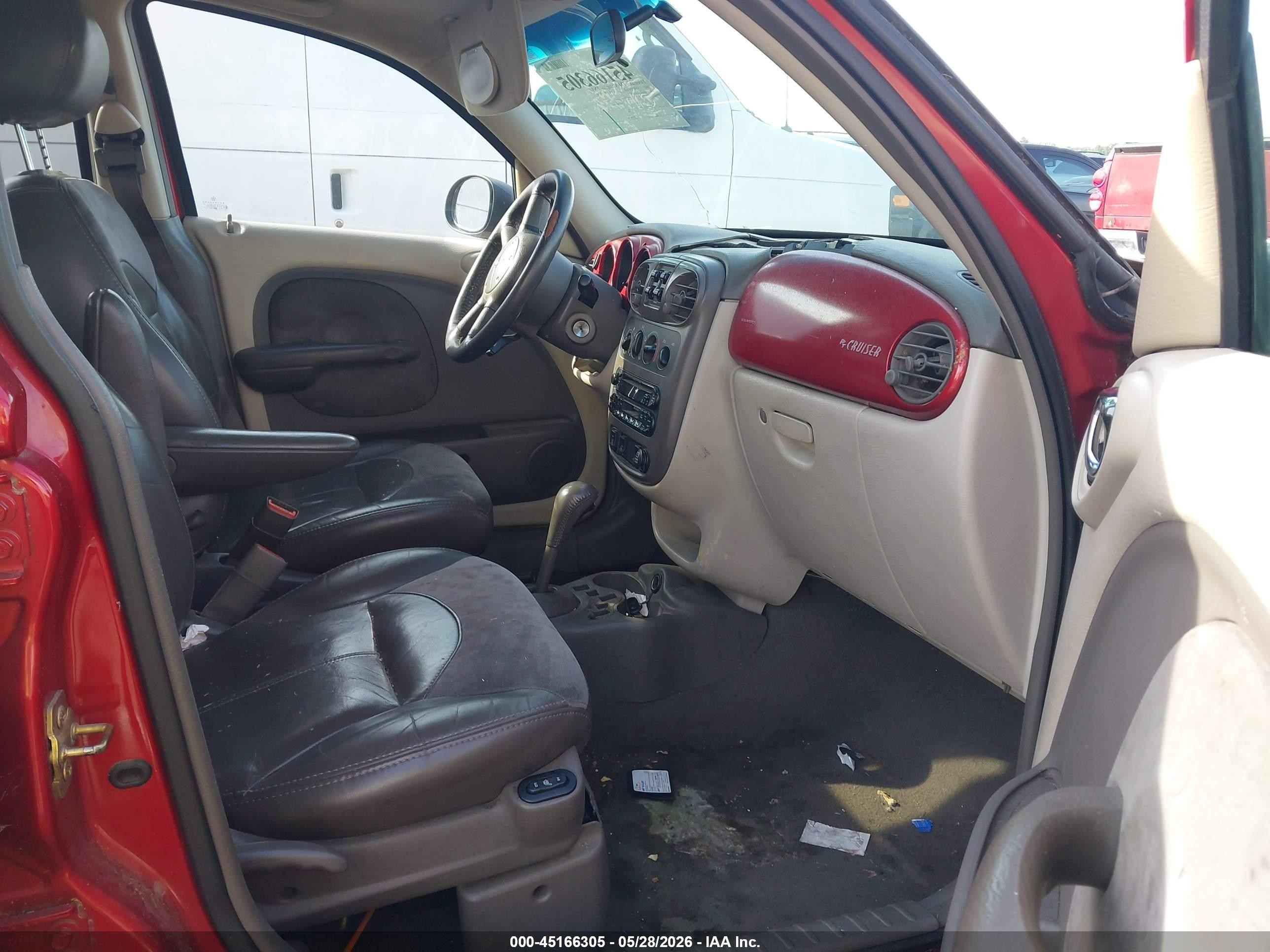 2002 Chrysler Pt Cruiser Limited Red vin: 3C8FY68B52T238457