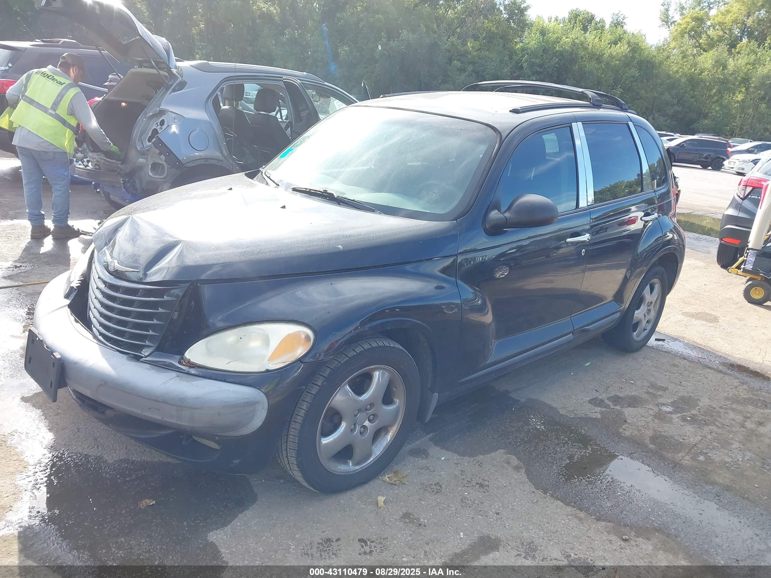 2002 Chrysler Pt Cruiser Limited Black vin: 3C8FY68B52T302870