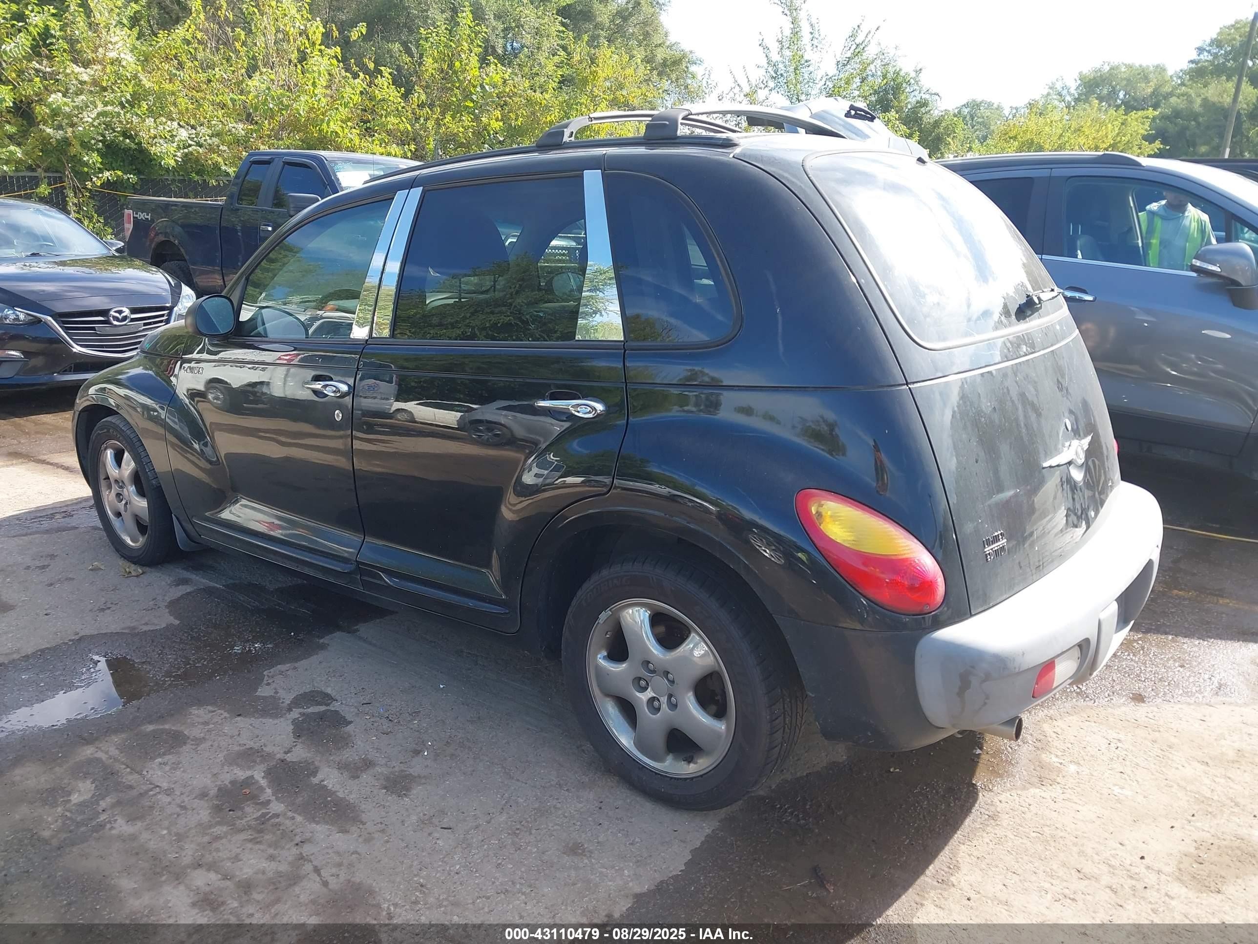 2002 Chrysler Pt Cruiser Limited Black vin: 3C8FY68B52T302870