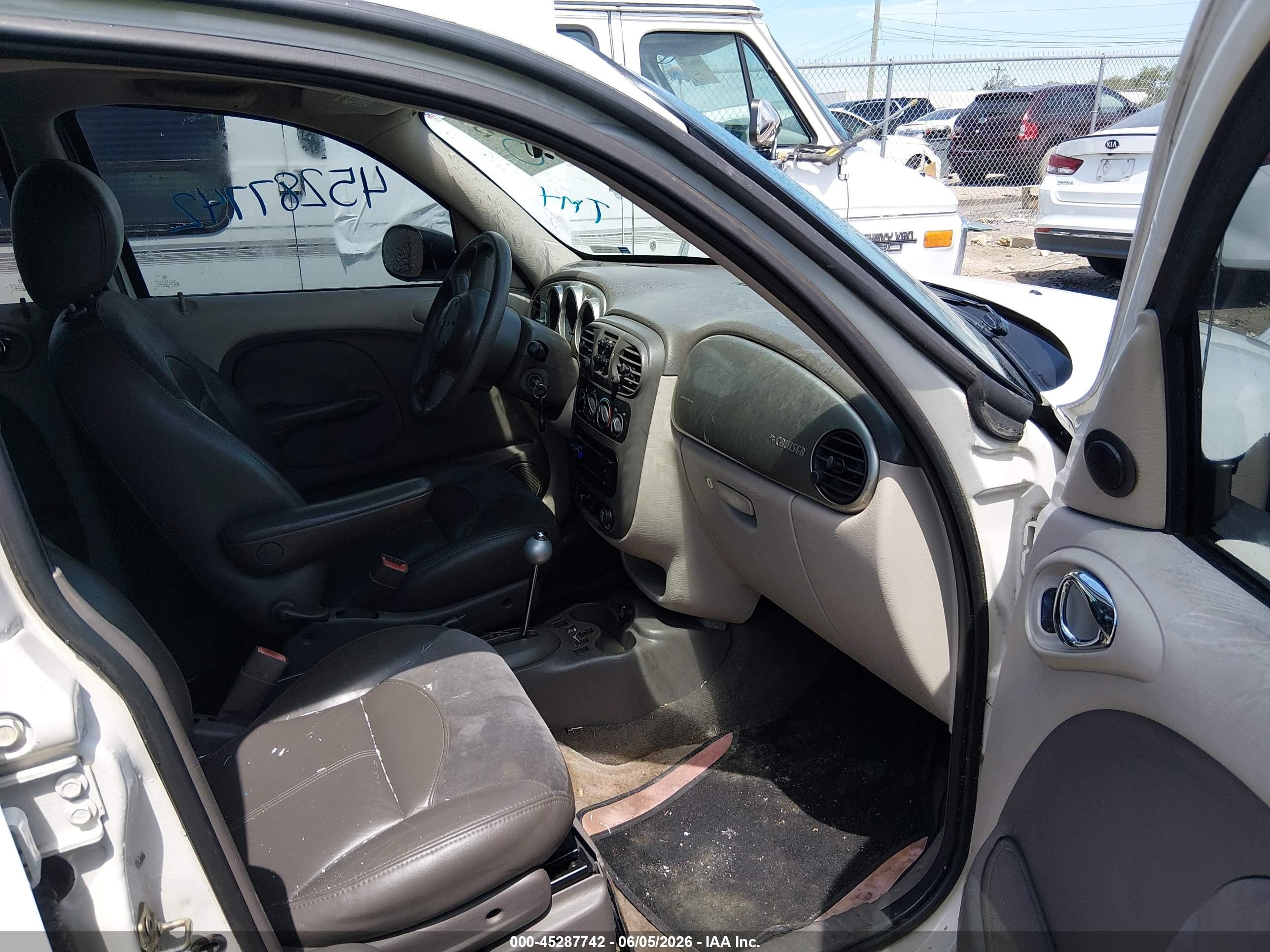 2003 Chrysler Pt Cruiser Limited White vin: 3C8FY68B53T650783