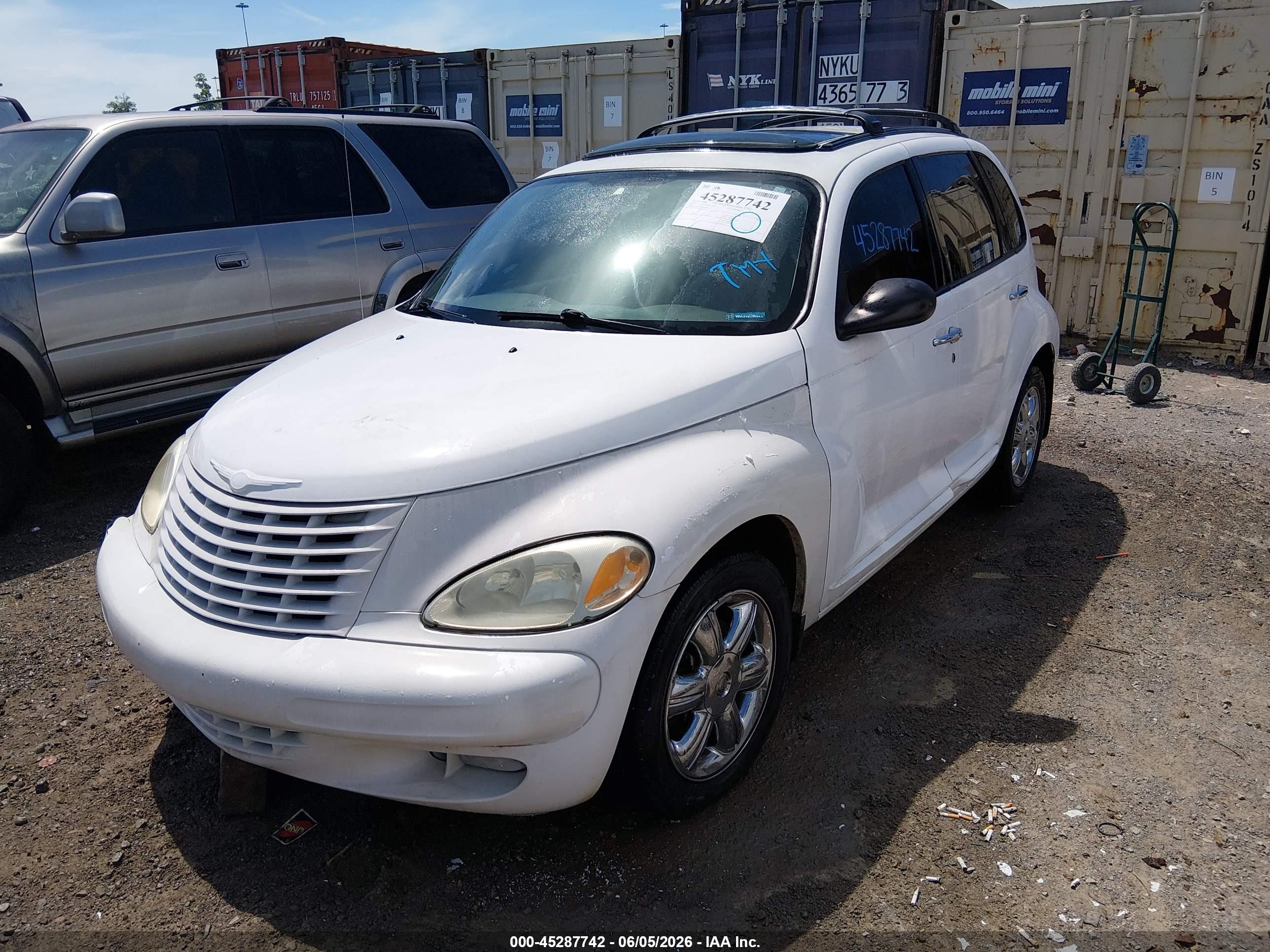 2003 Chrysler Pt Cruiser Limited White vin: 3C8FY68B53T650783