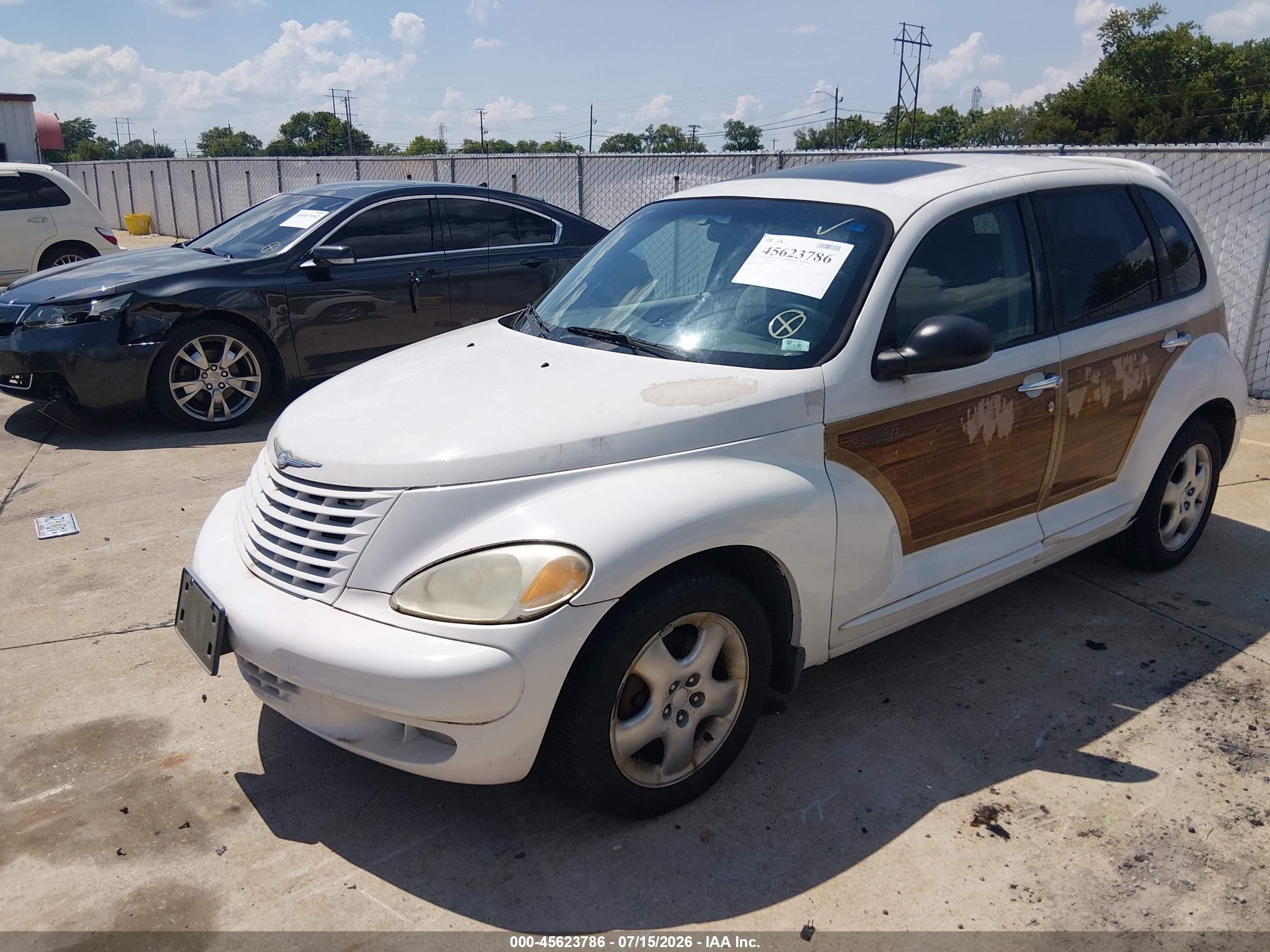 2002 Chrysler Pt Cruiser Limited White vin: 3C8FY68B62T298702