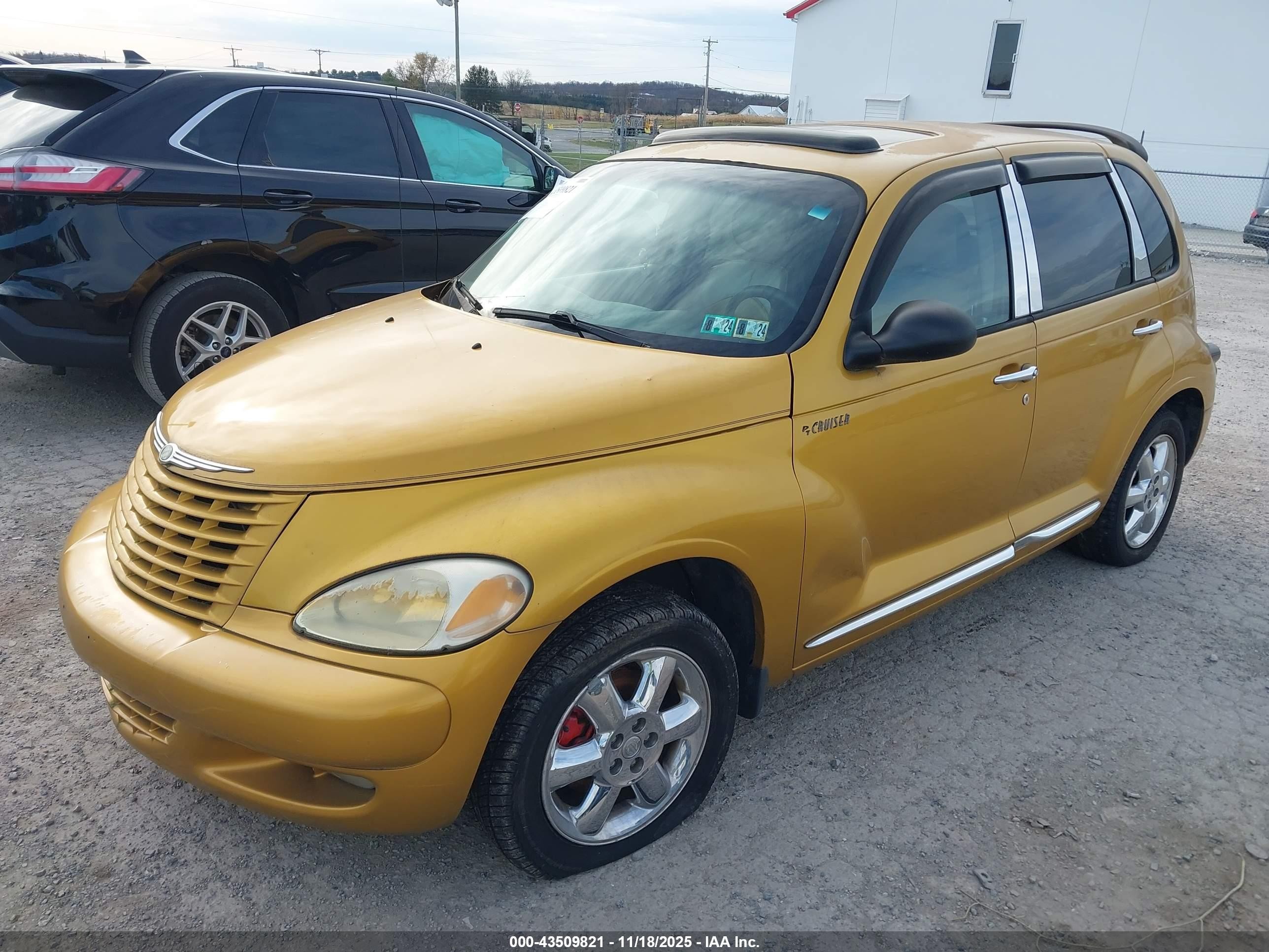 2002 Chrysler Pt Cruiser Limited Gold vin: 3C8FY68B62T343363