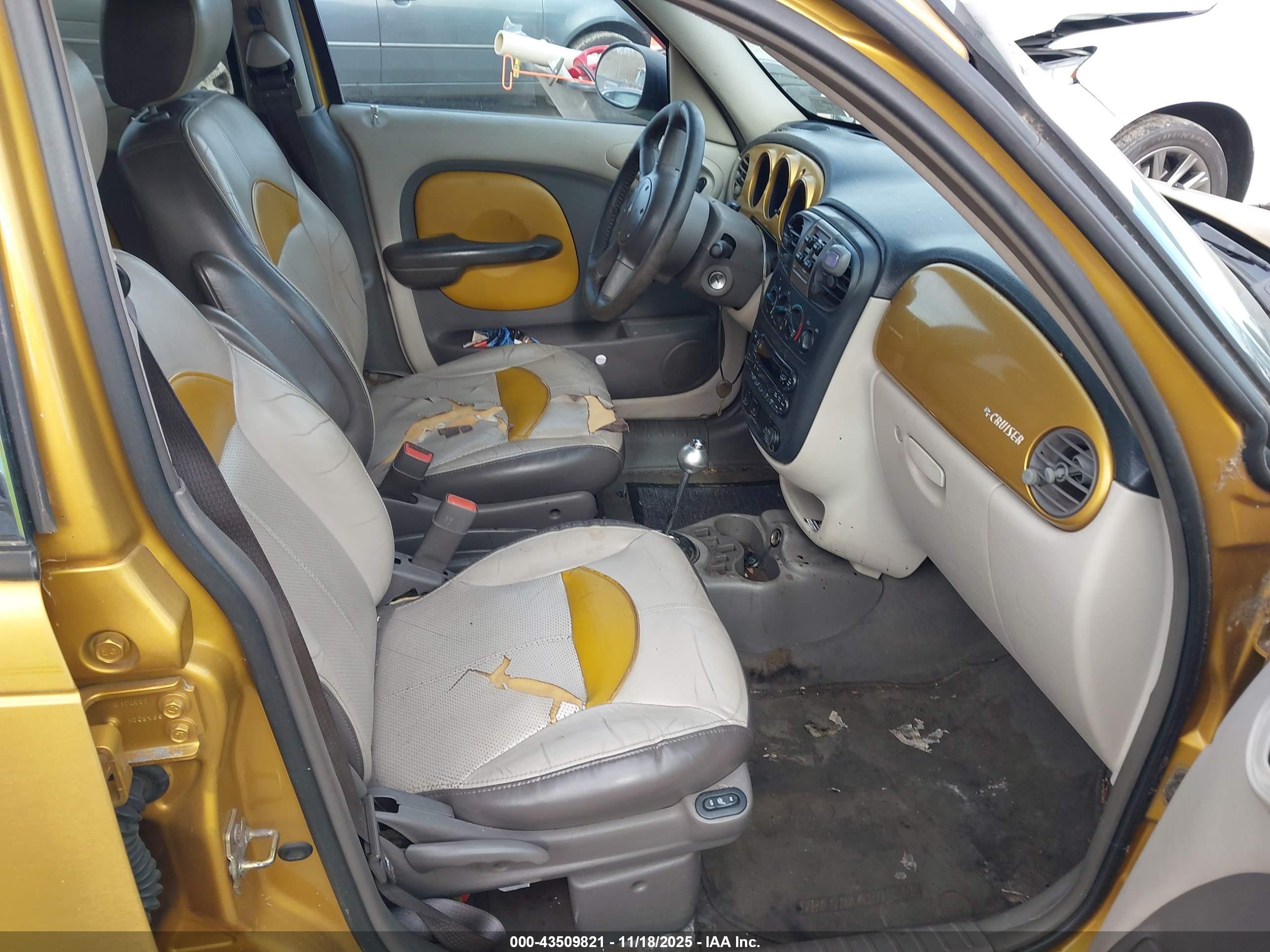 2002 Chrysler Pt Cruiser Limited Gold vin: 3C8FY68B62T343363