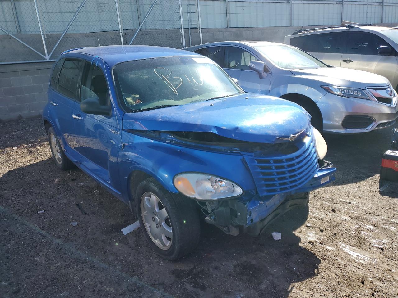 2005 Chrysler Pt Cruiser Limited Blue vin: 3C8FY68B75T547481