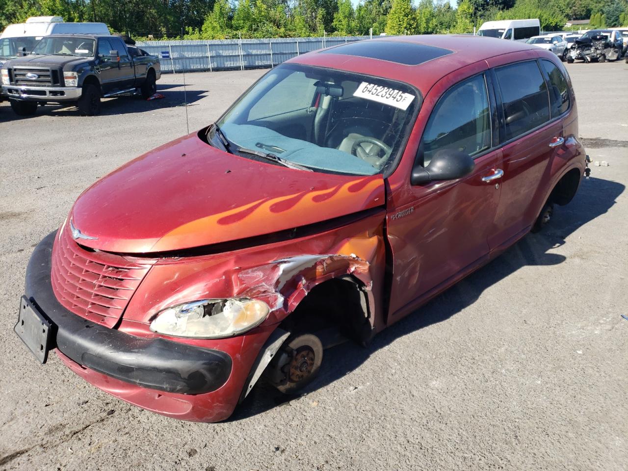 2002 Chrysler Pt Cruiser Limited Red vin: 3C8FY68B82T305519