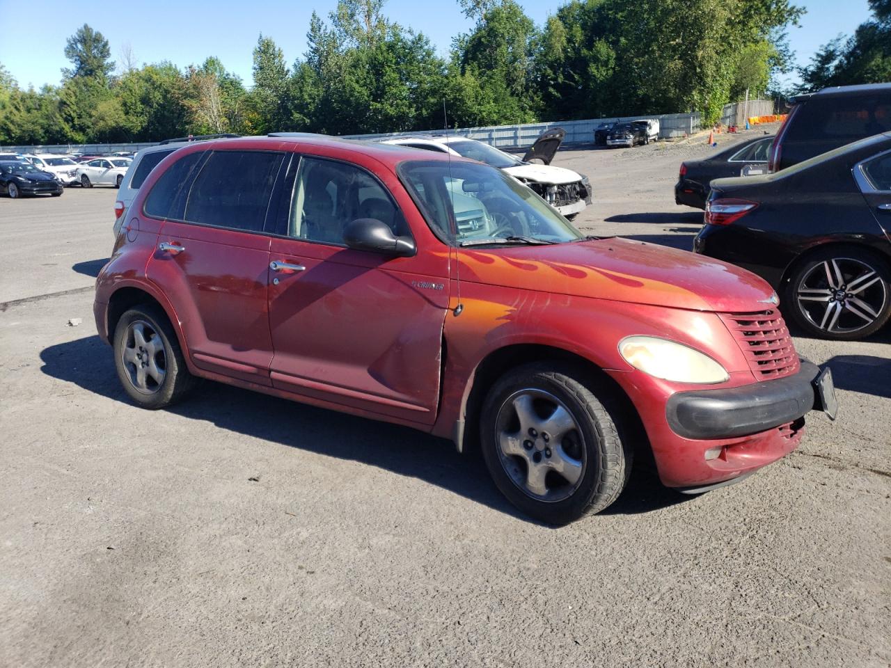 2002 Chrysler Pt Cruiser Limited Red vin: 3C8FY68B82T305519