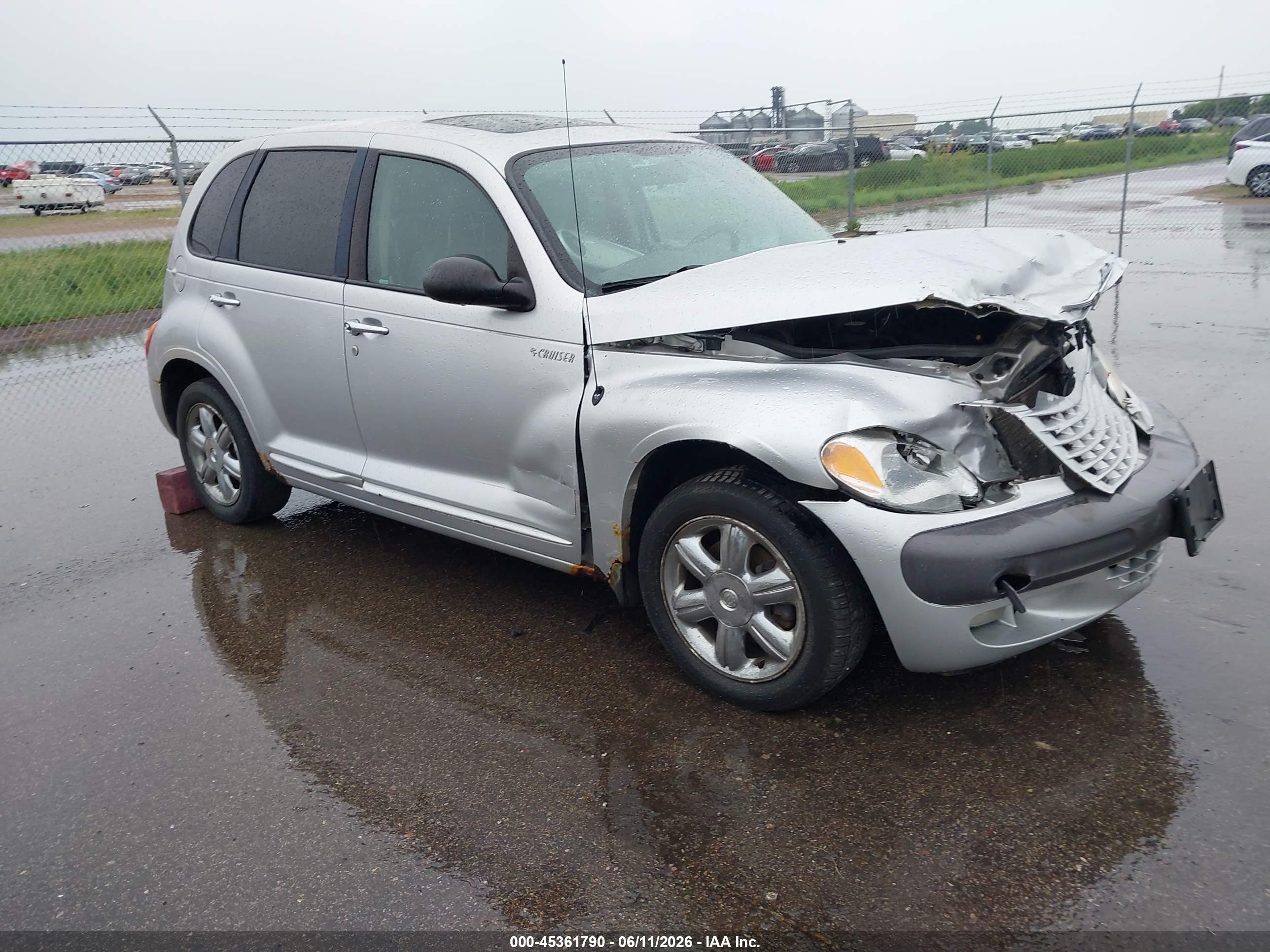 2002 Chrysler Pt Cruiser Limited Silver vin: 3C8FY68B82T358477
