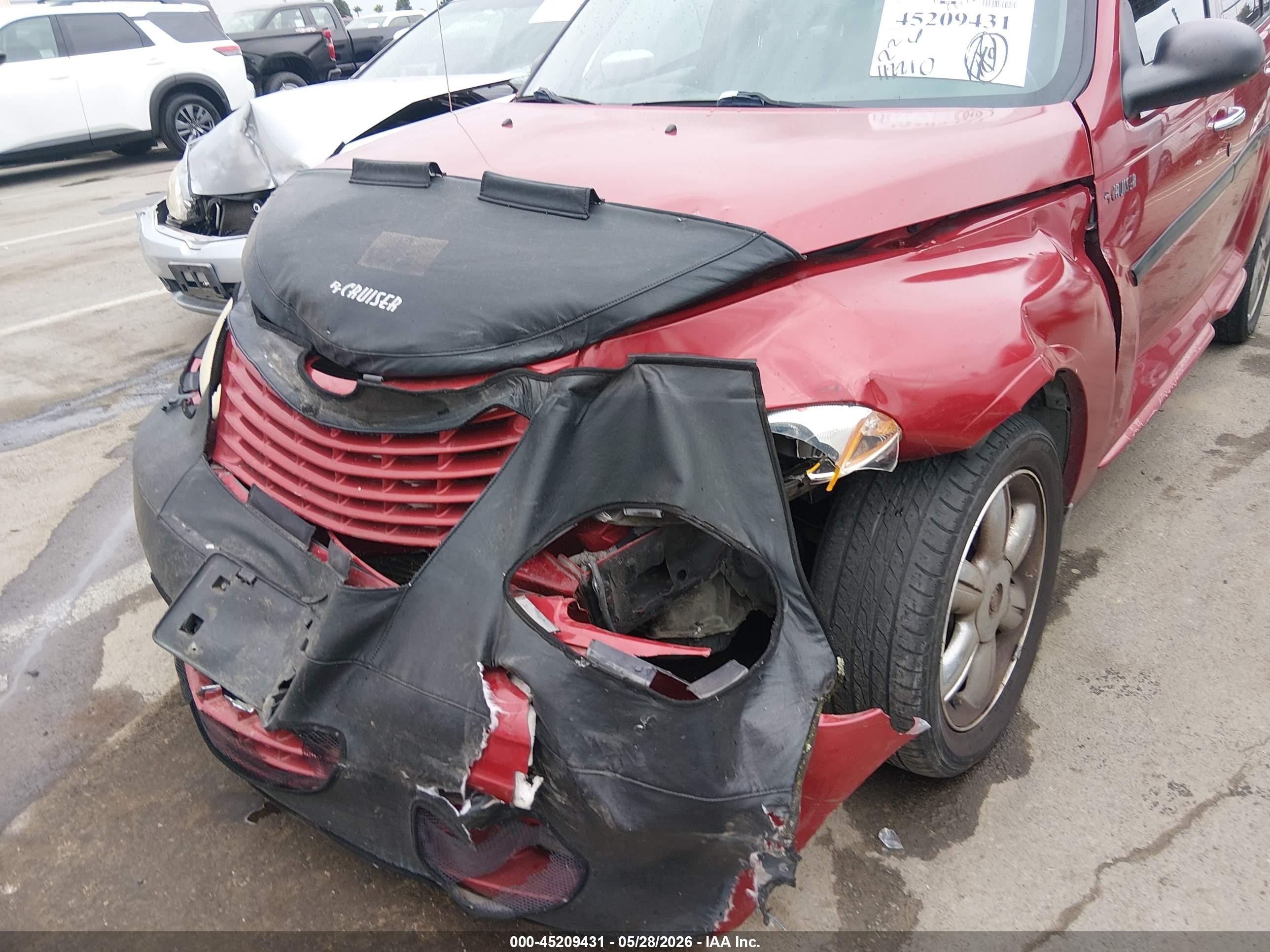 2005 Chrysler Pt Cruiser Limited Red vin: 3C8FY68B85T561437
