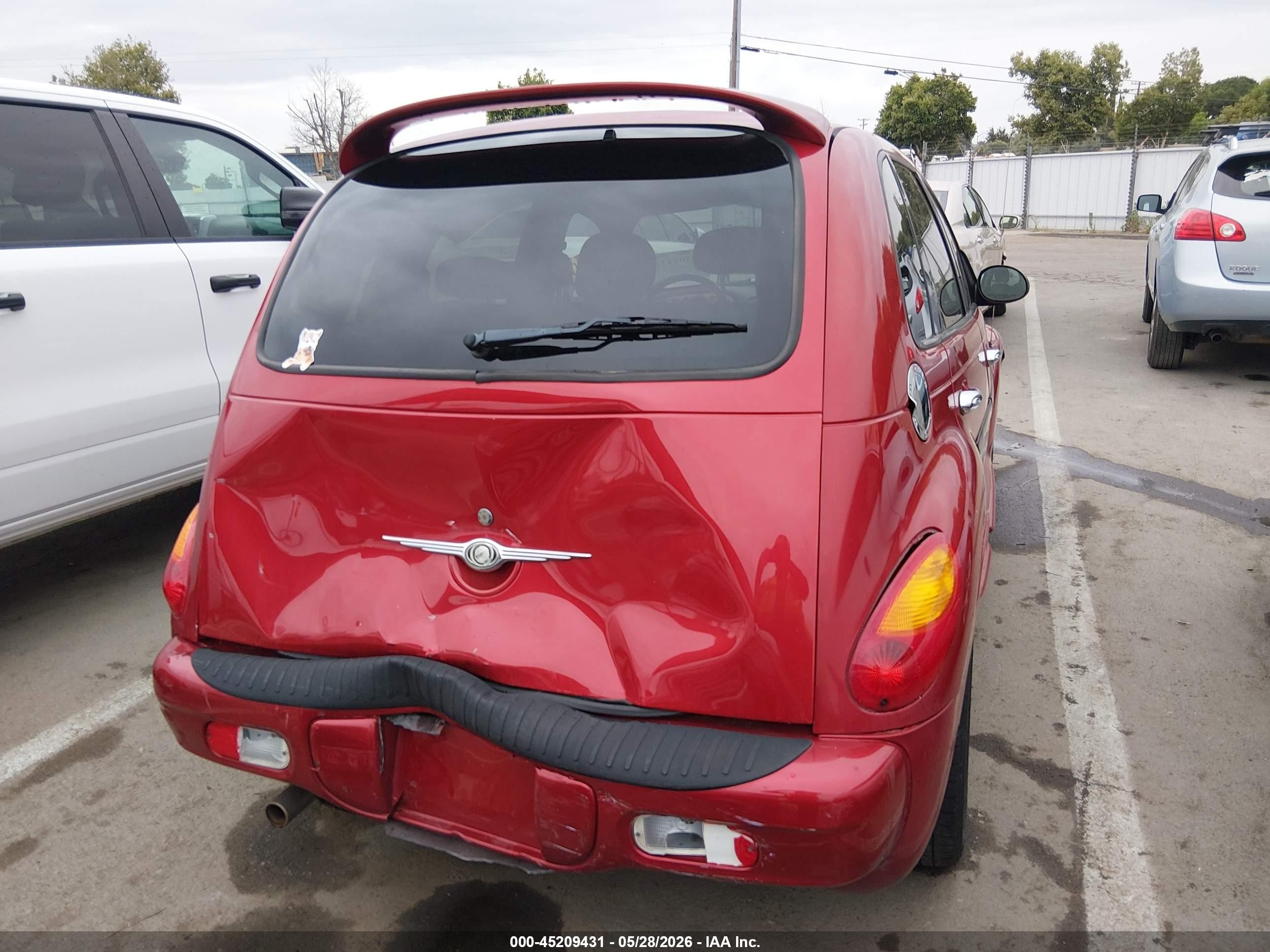 2005 Chrysler Pt Cruiser Limited Red vin: 3C8FY68B85T561437