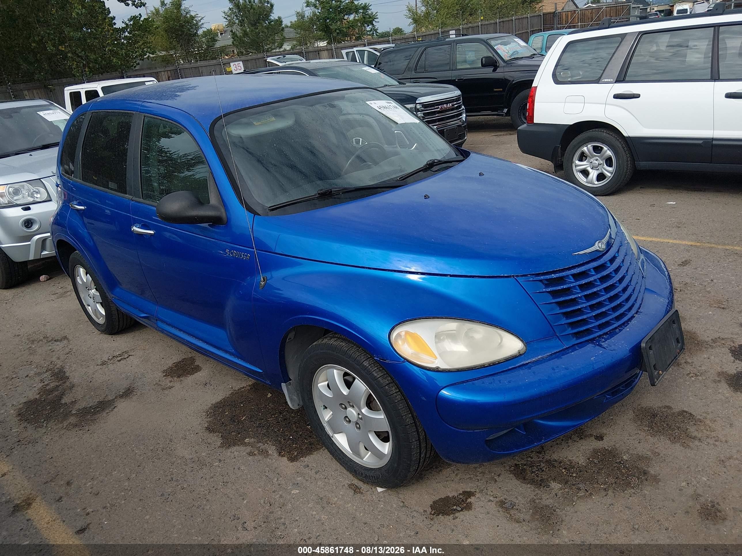 2005 Chrysler Pt Cruiser Limited Blue vin: 3C8FY68B85T567609