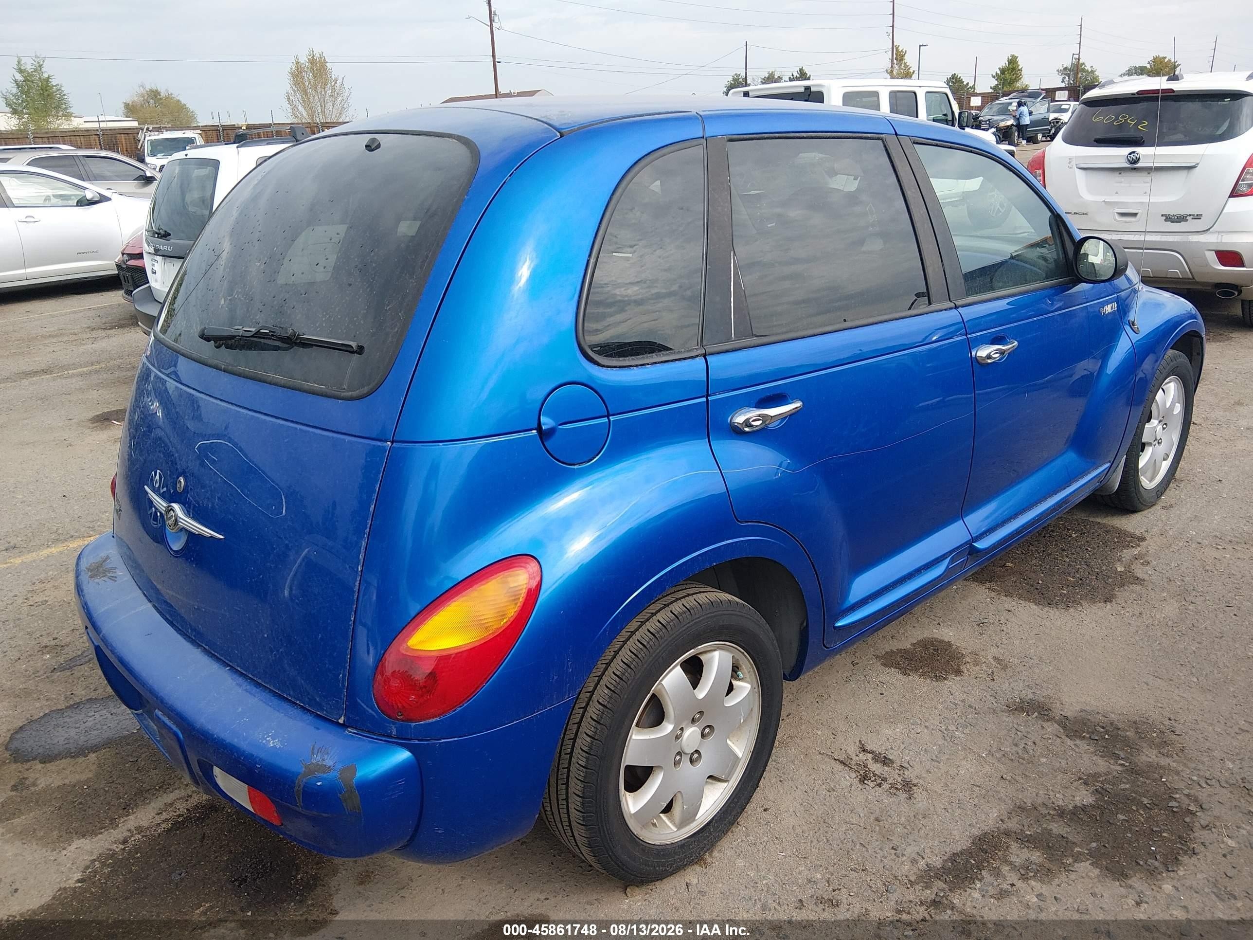 2005 Chrysler Pt Cruiser Limited Blue vin: 3C8FY68B85T567609