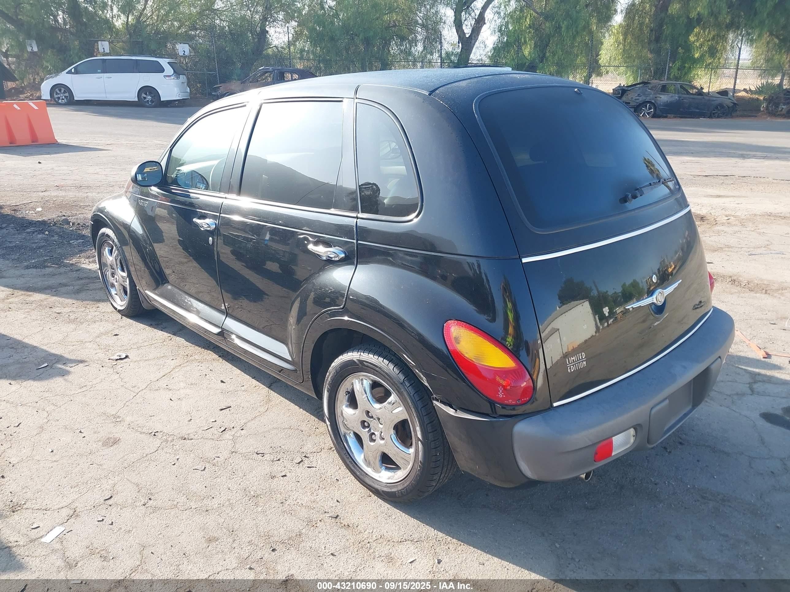 2002 Chrysler Pt Cruiser Limited Black vin: 3C8FY68B92T211505