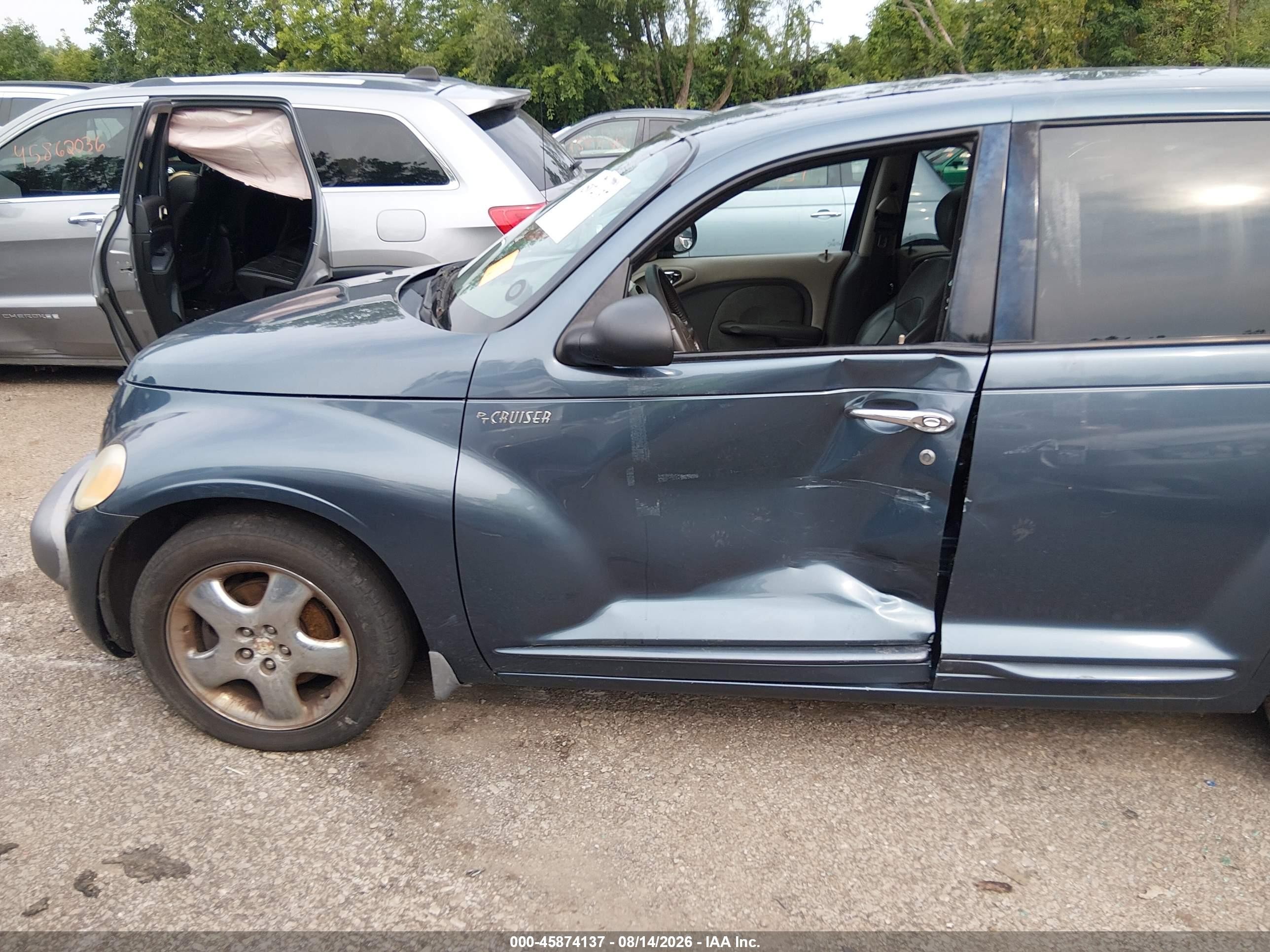 2002 Chrysler Pt Cruiser Limited Blue vin: 3C8FY68B92T221144