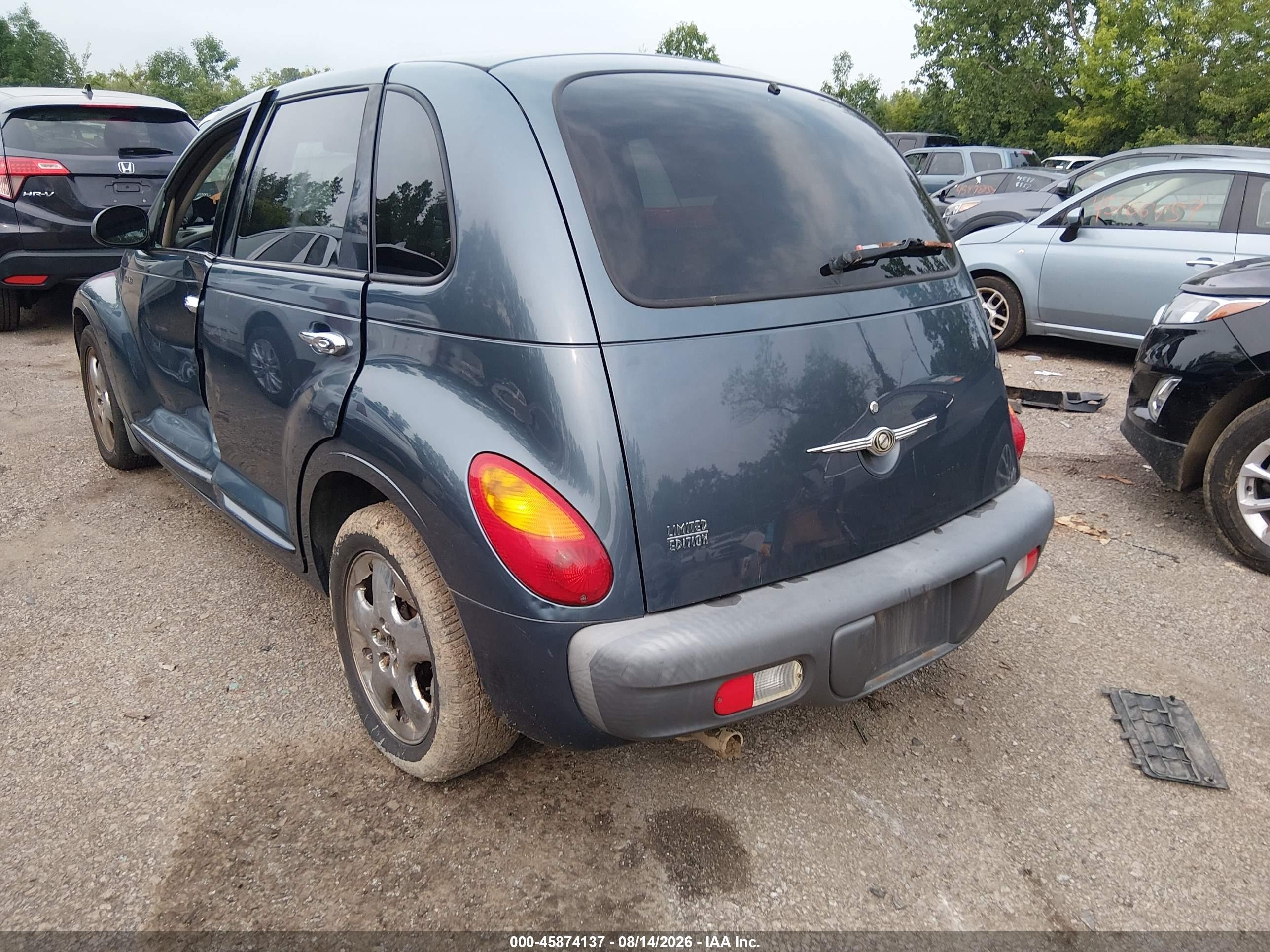 2002 Chrysler Pt Cruiser Limited Blue vin: 3C8FY68B92T221144