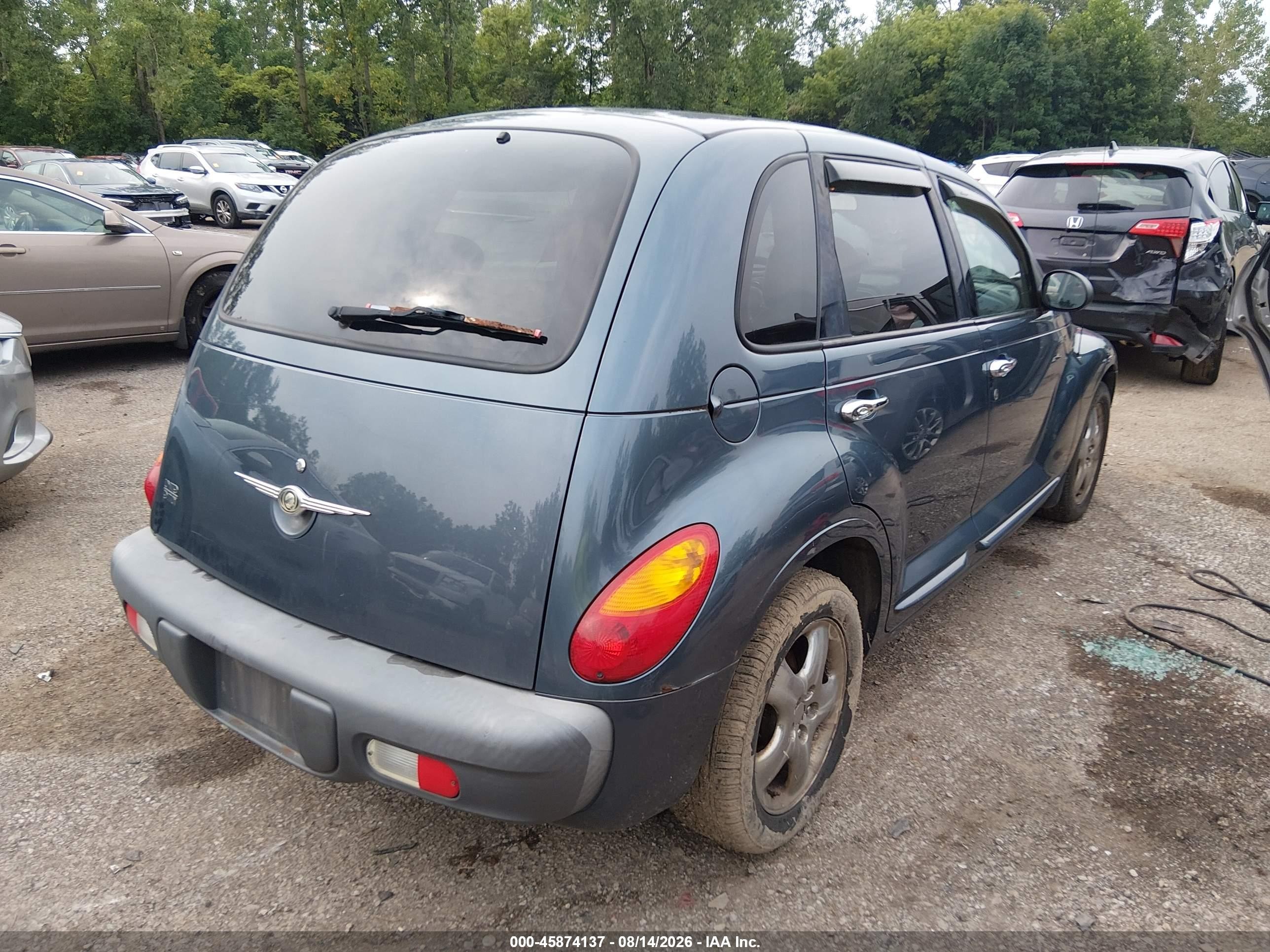 2002 Chrysler Pt Cruiser Limited Blue vin: 3C8FY68B92T221144