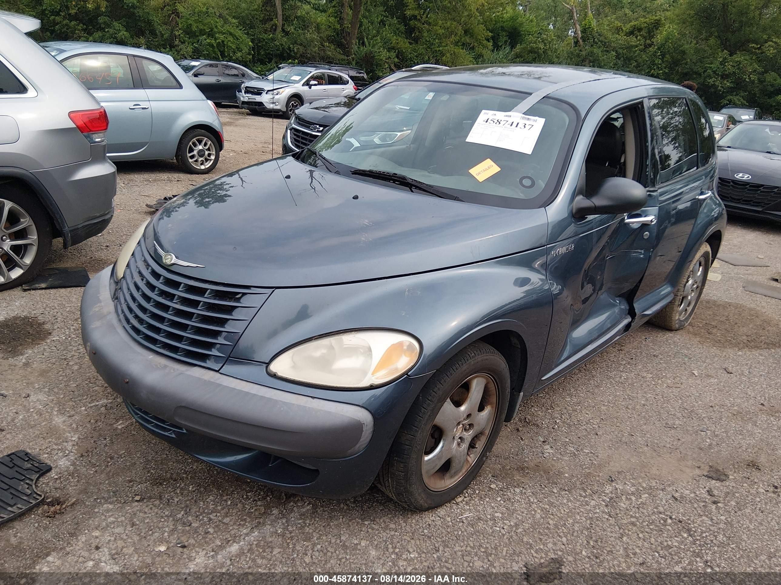 2002 Chrysler Pt Cruiser Limited Blue vin: 3C8FY68B92T221144