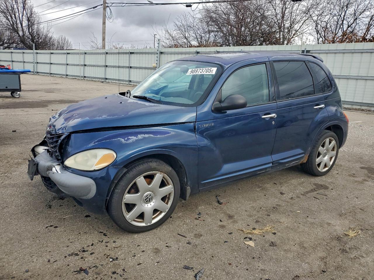 2002 Chrysler Pt Cruiser Limited Blue vin: 3C8FY68B92T328145
