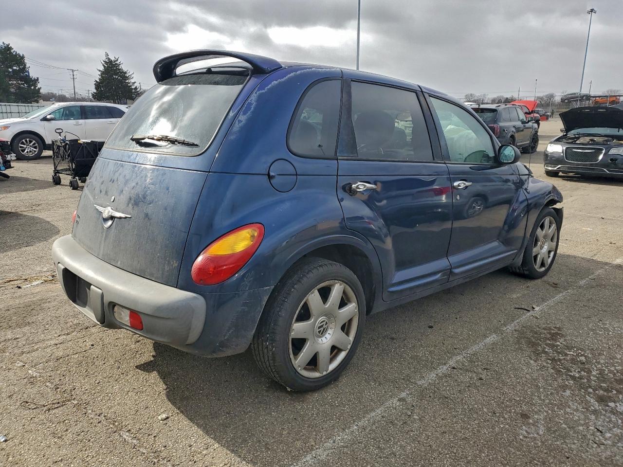 2002 Chrysler Pt Cruiser Limited Blue vin: 3C8FY68B92T328145