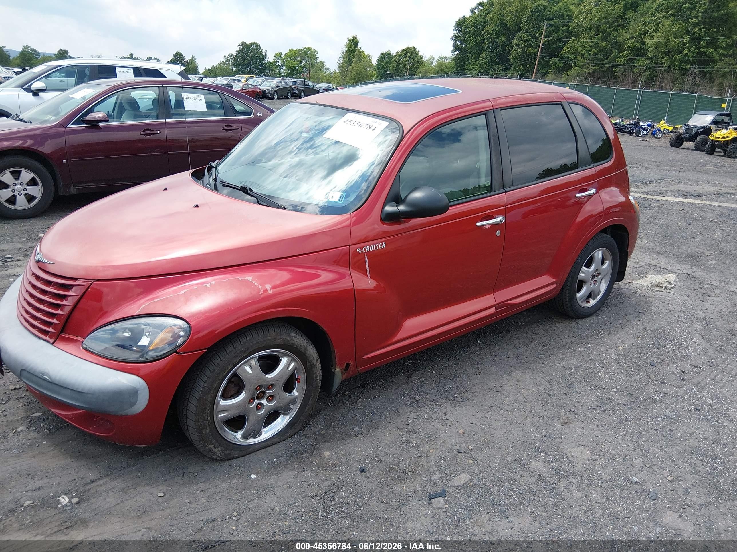 2002 Chrysler Pt Cruiser Limited Красный vin: 3C8FY68BX2T200612