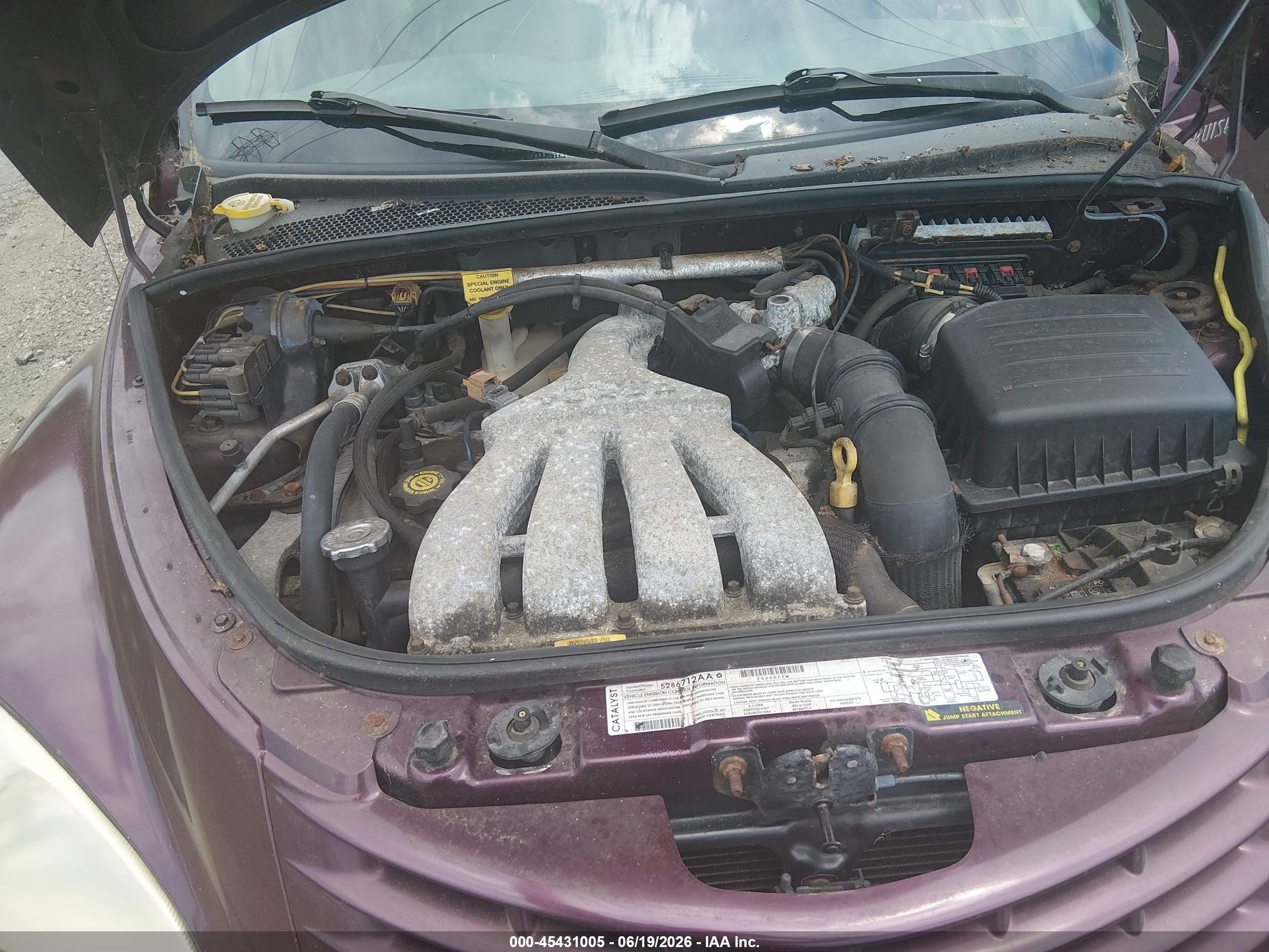 2003 Chrysler Pt Cruiser Gt Purple vin: 3C8FY78G03T553752