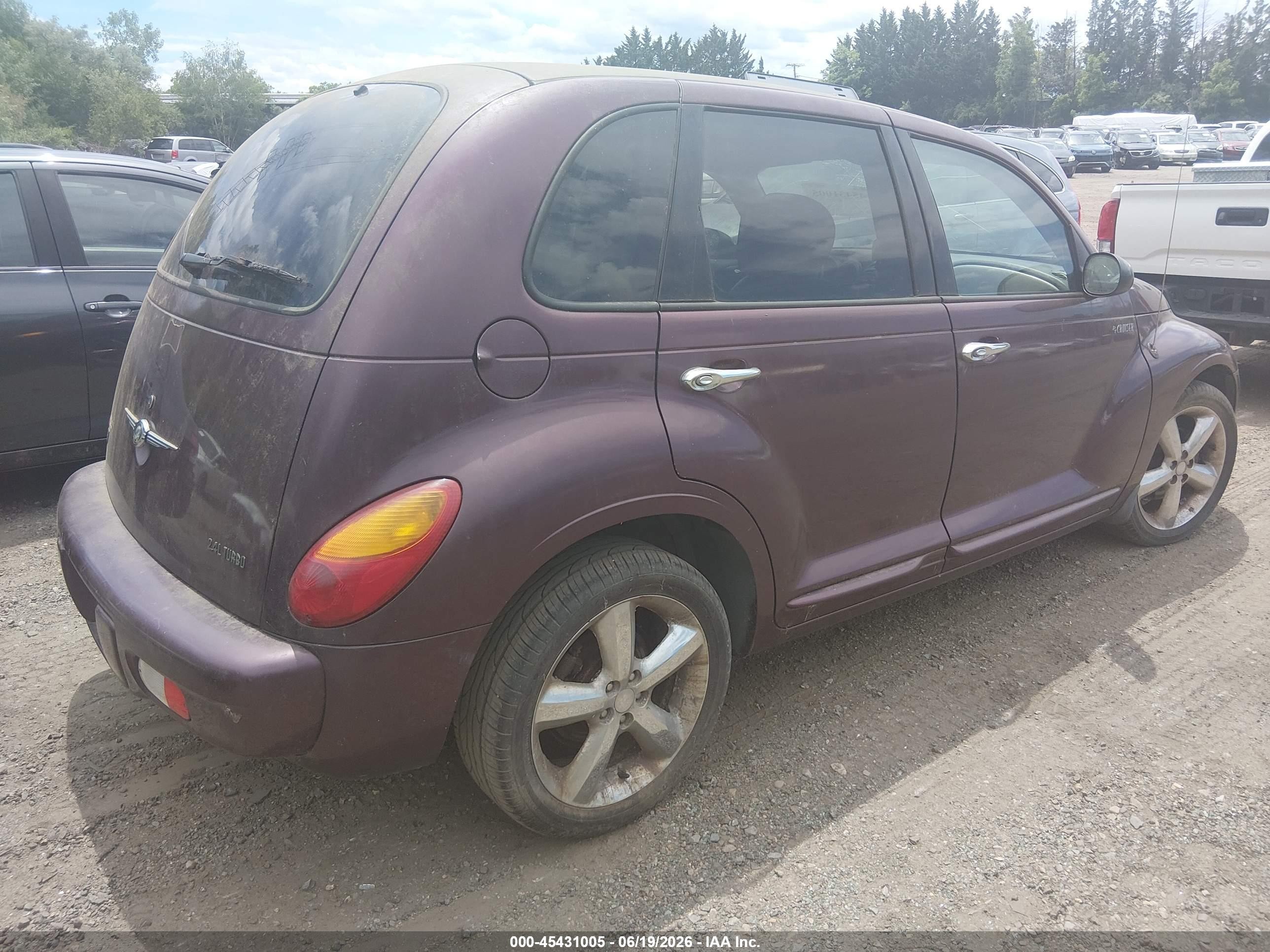 2003 Chrysler Pt Cruiser Gt Purple vin: 3C8FY78G03T553752