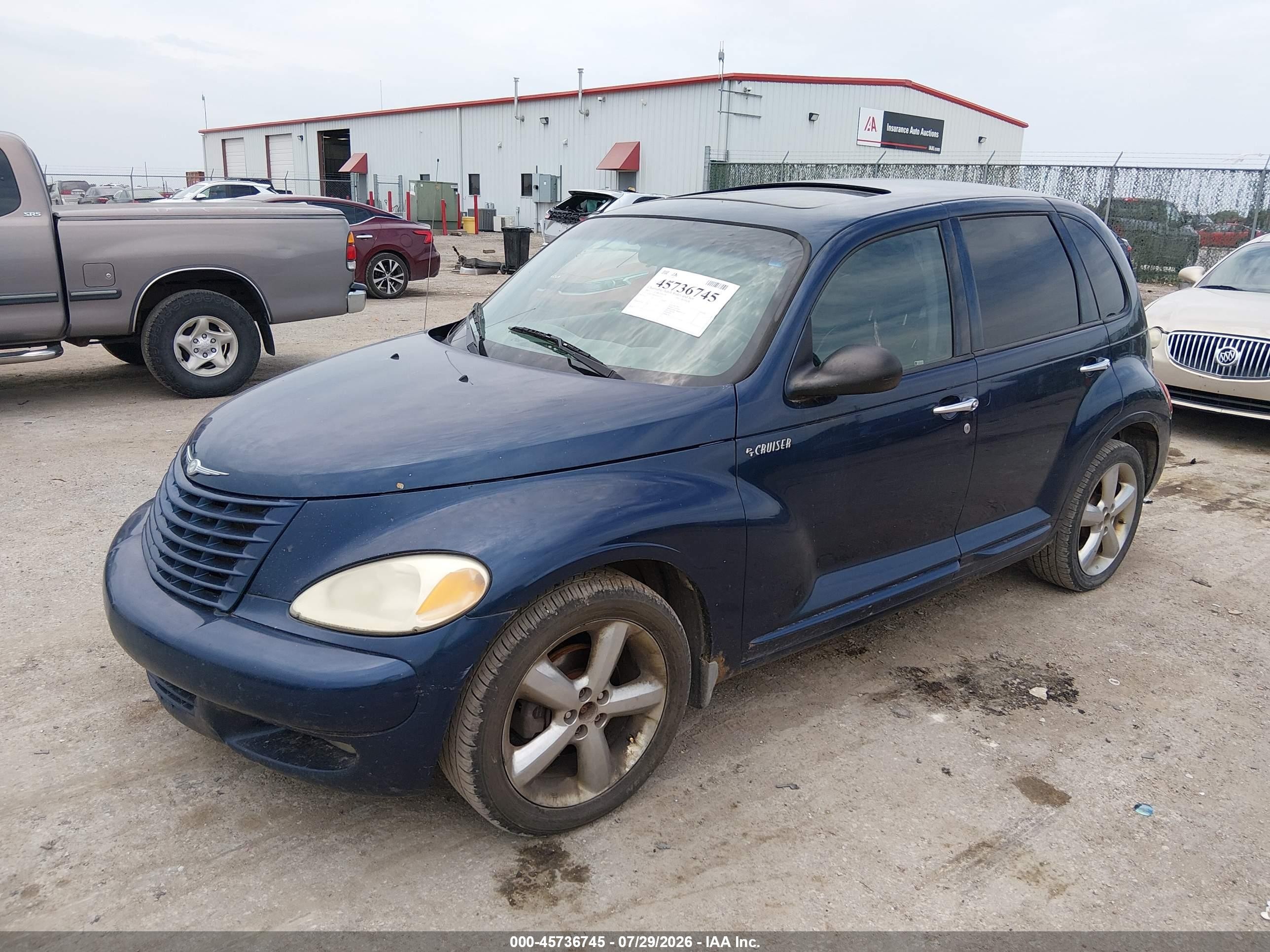 2003 Chrysler Pt Cruiser Gt Blue vin: 3C8FY78G03T563519