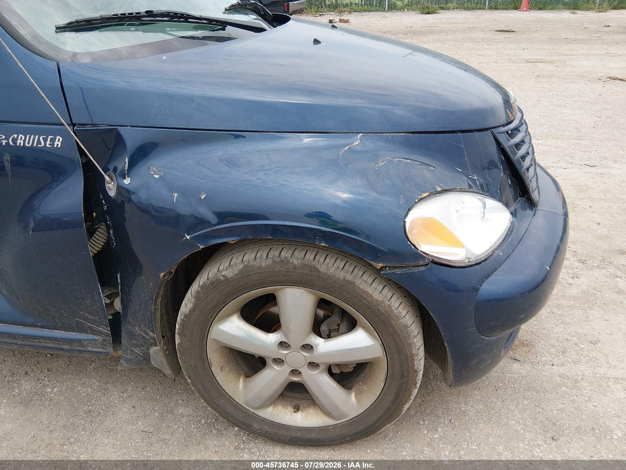 2003 Chrysler Pt Cruiser Gt Blue vin: 3C8FY78G03T563519
