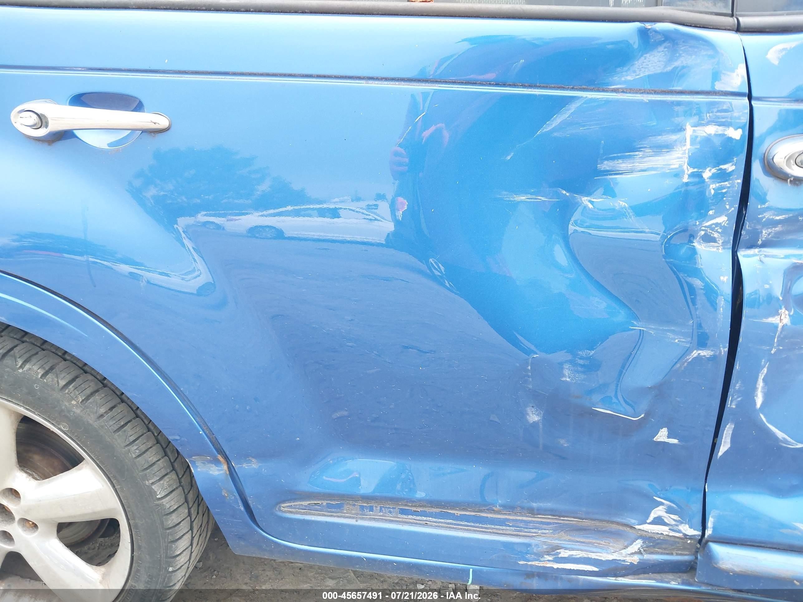2003 Chrysler Pt Cruiser Gt Blue vin: 3C8FY78G43T568030