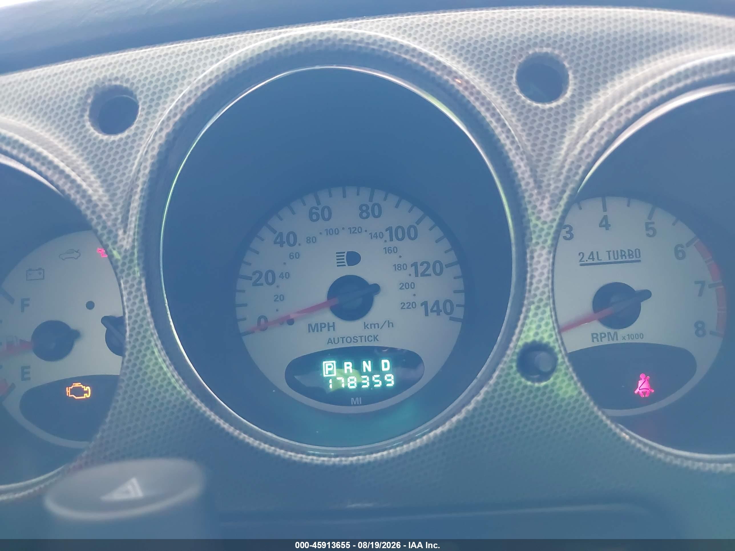 2004 Chrysler Pt Cruiser Gt Черный vin: 3C8FY78G44T288819
