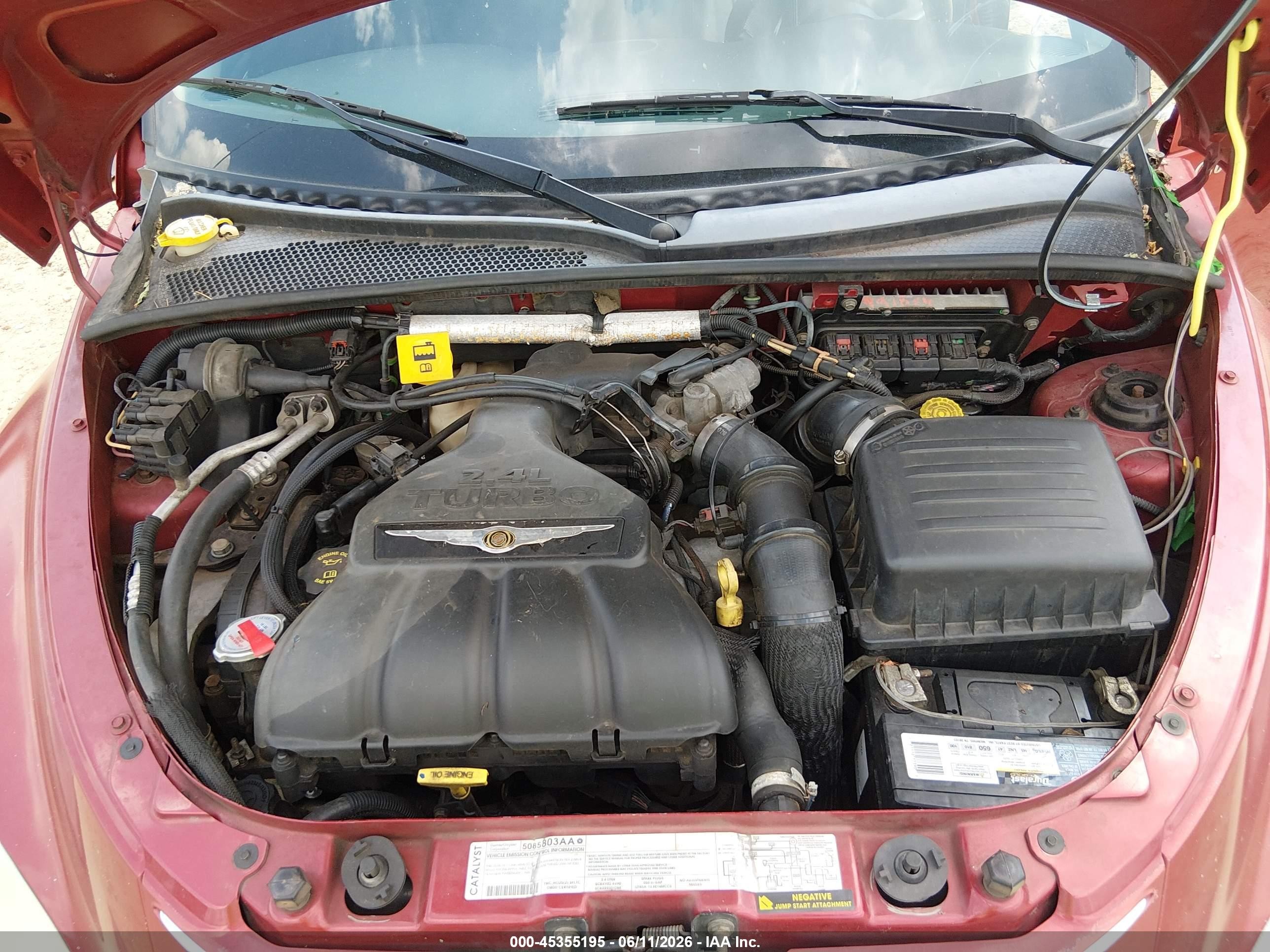 2005 Chrysler Pt Cruiser Gt Burgundy vin: 3C8FY78G75T546686