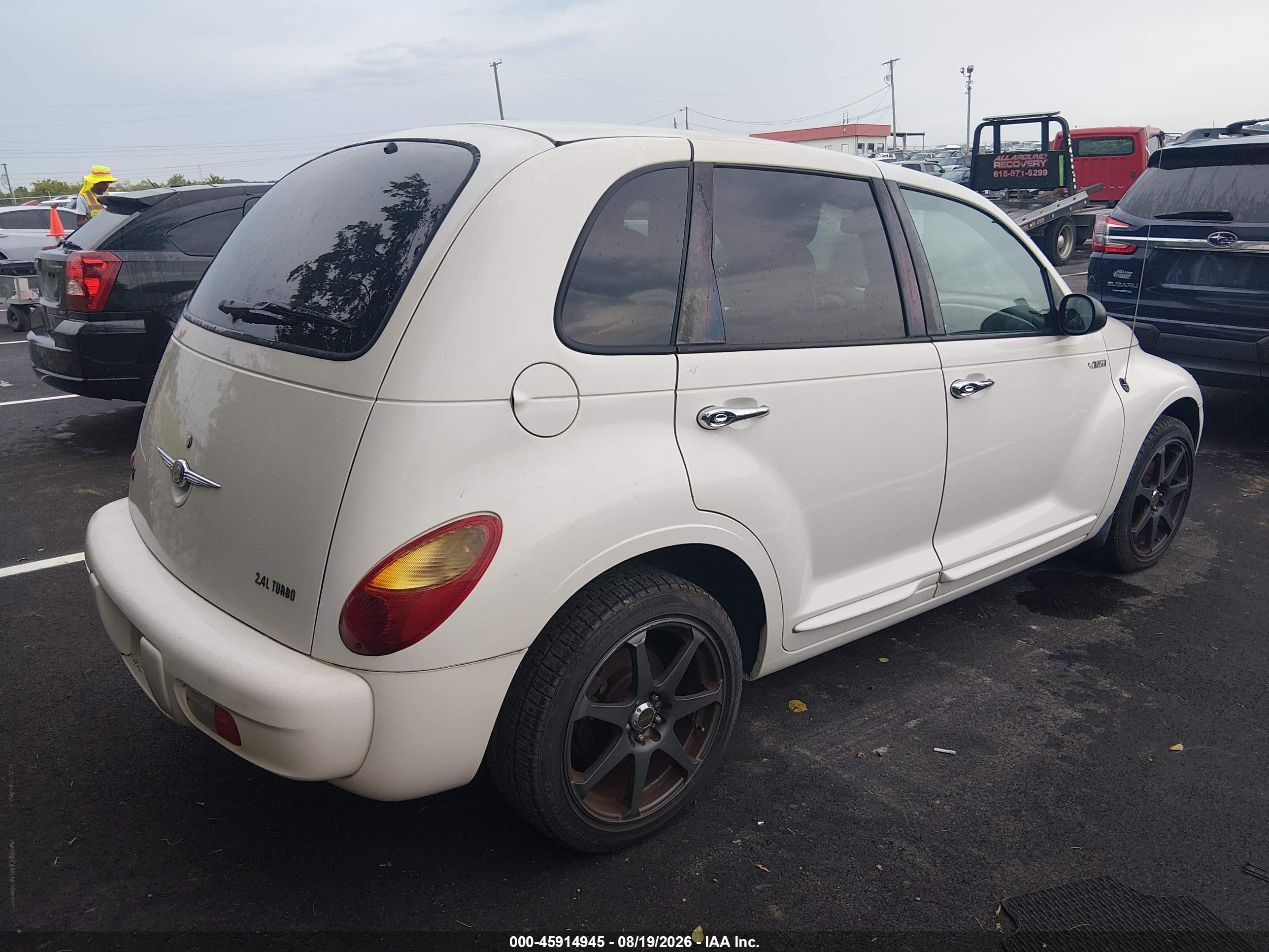 2003 Chrysler Pt Cruiser Gt White vin: 3C8FY78G93T575698