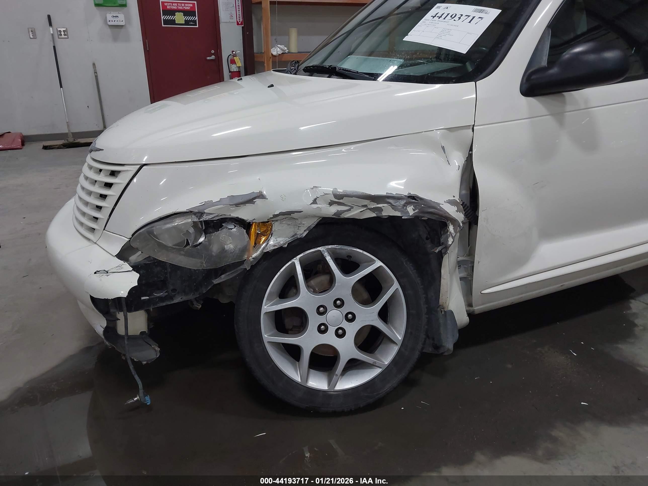 2004 Chrysler Pt Cruiser Gt White vin: 3C8FY78G94T278934