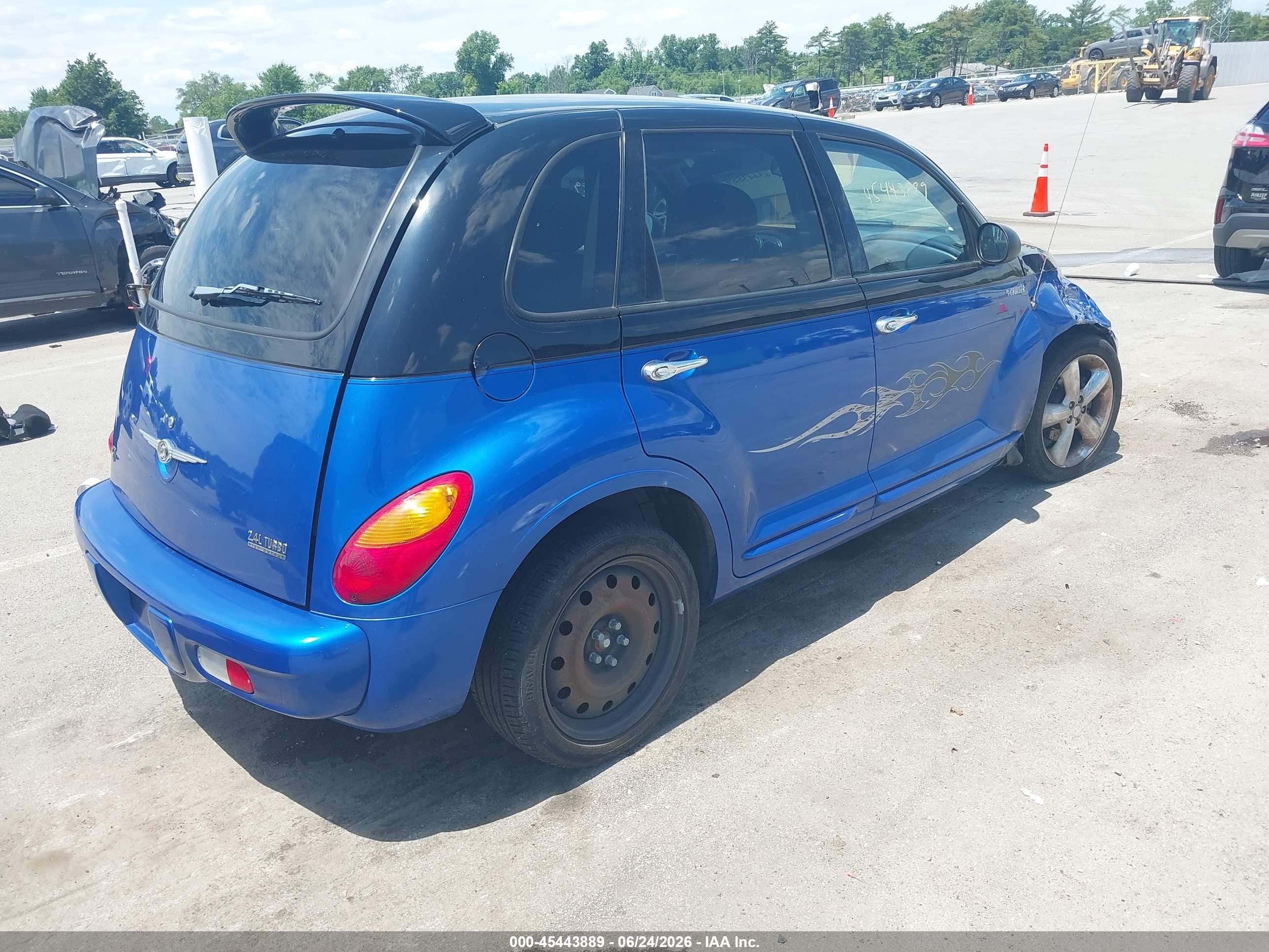 2004 Chrysler Pt Cruiser Gt Синий vin: 3C8FY78GX4T286802