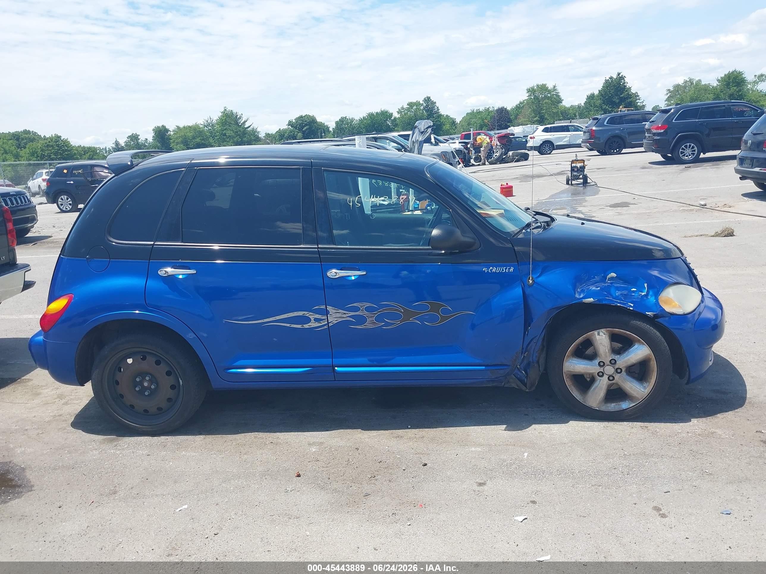 2004 Chrysler Pt Cruiser Gt Синий vin: 3C8FY78GX4T286802