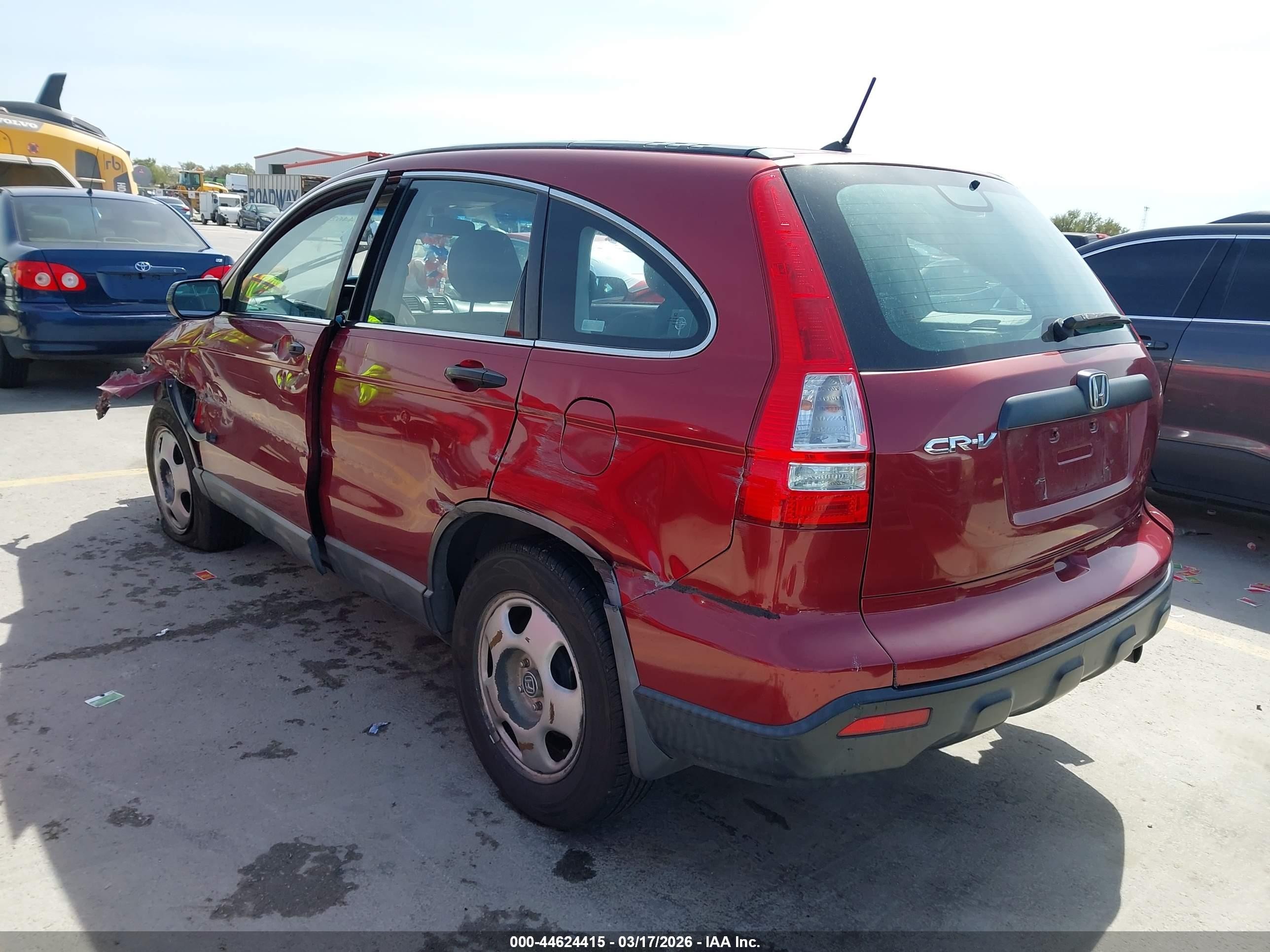 2008 Honda Cr-v Lx Red vin: 3CZRE38308G702216