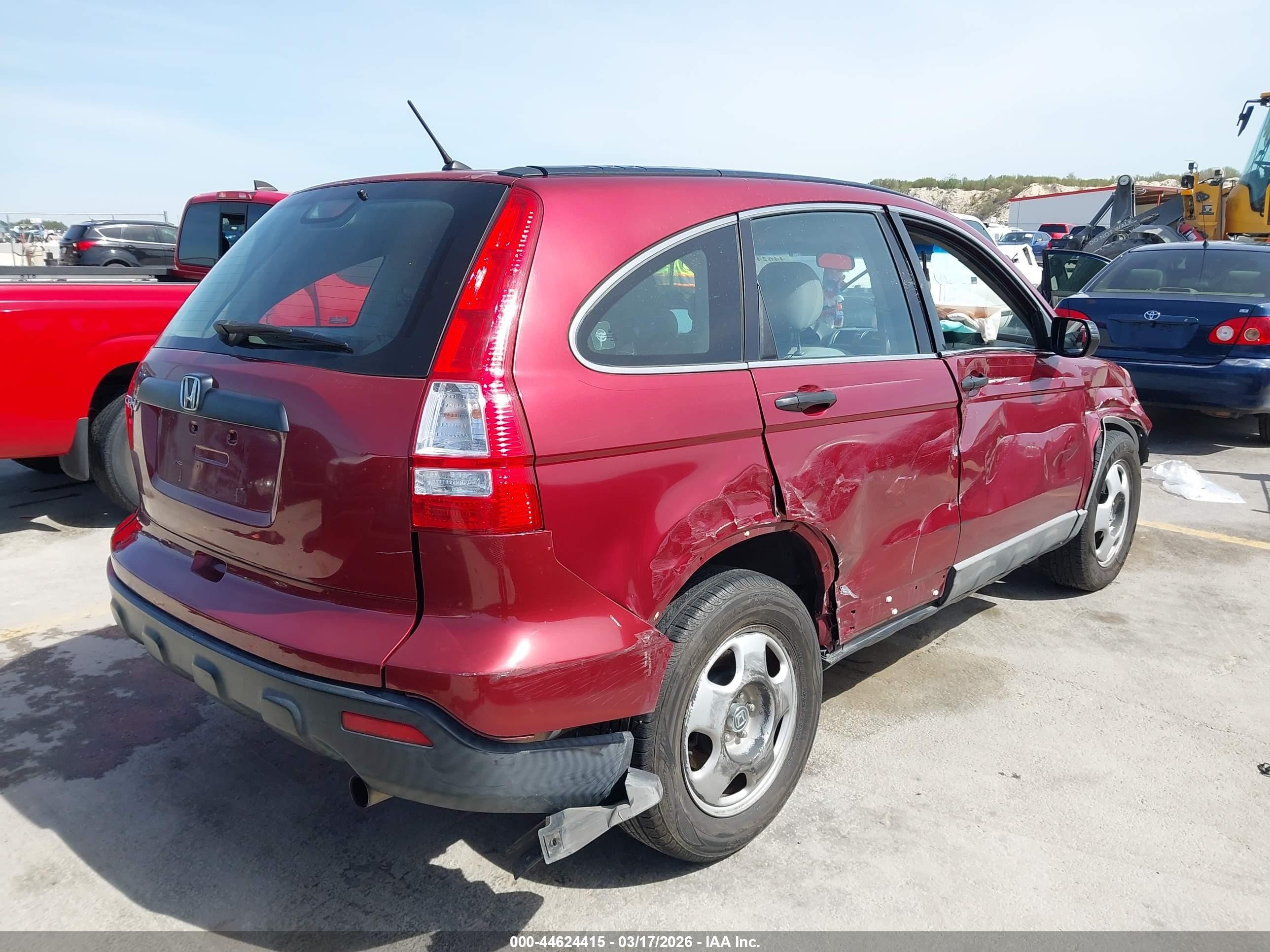 2008 Honda Cr-v Lx Red vin: 3CZRE38308G702216