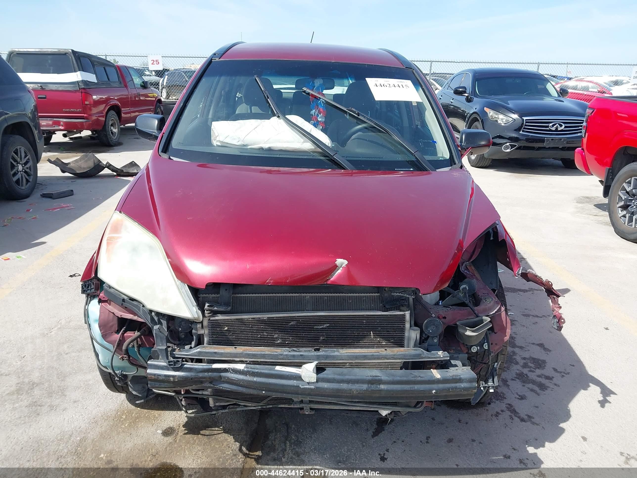 2008 Honda Cr-v Lx Red vin: 3CZRE38308G702216