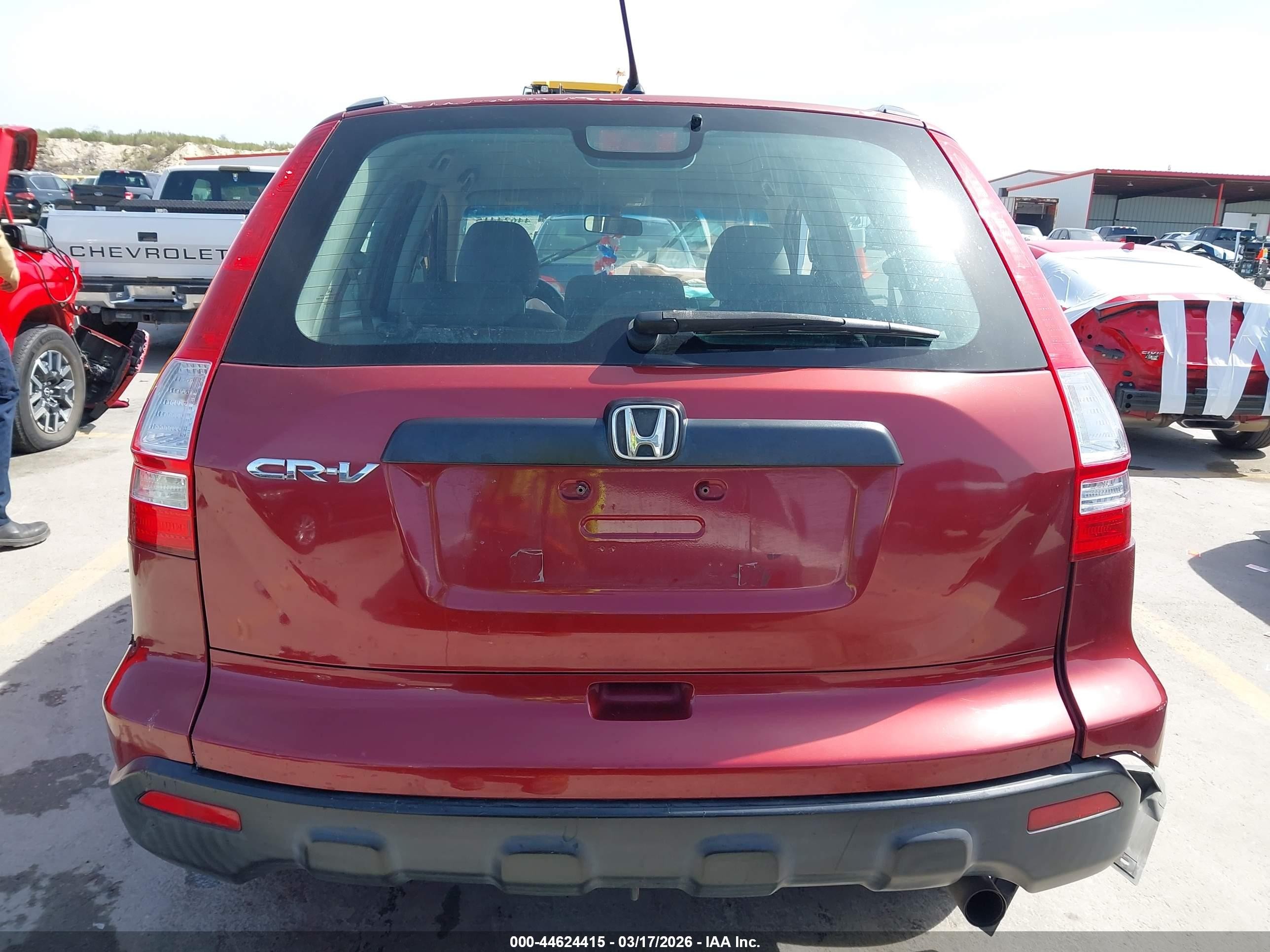 2008 Honda Cr-v Lx Red vin: 3CZRE38308G702216