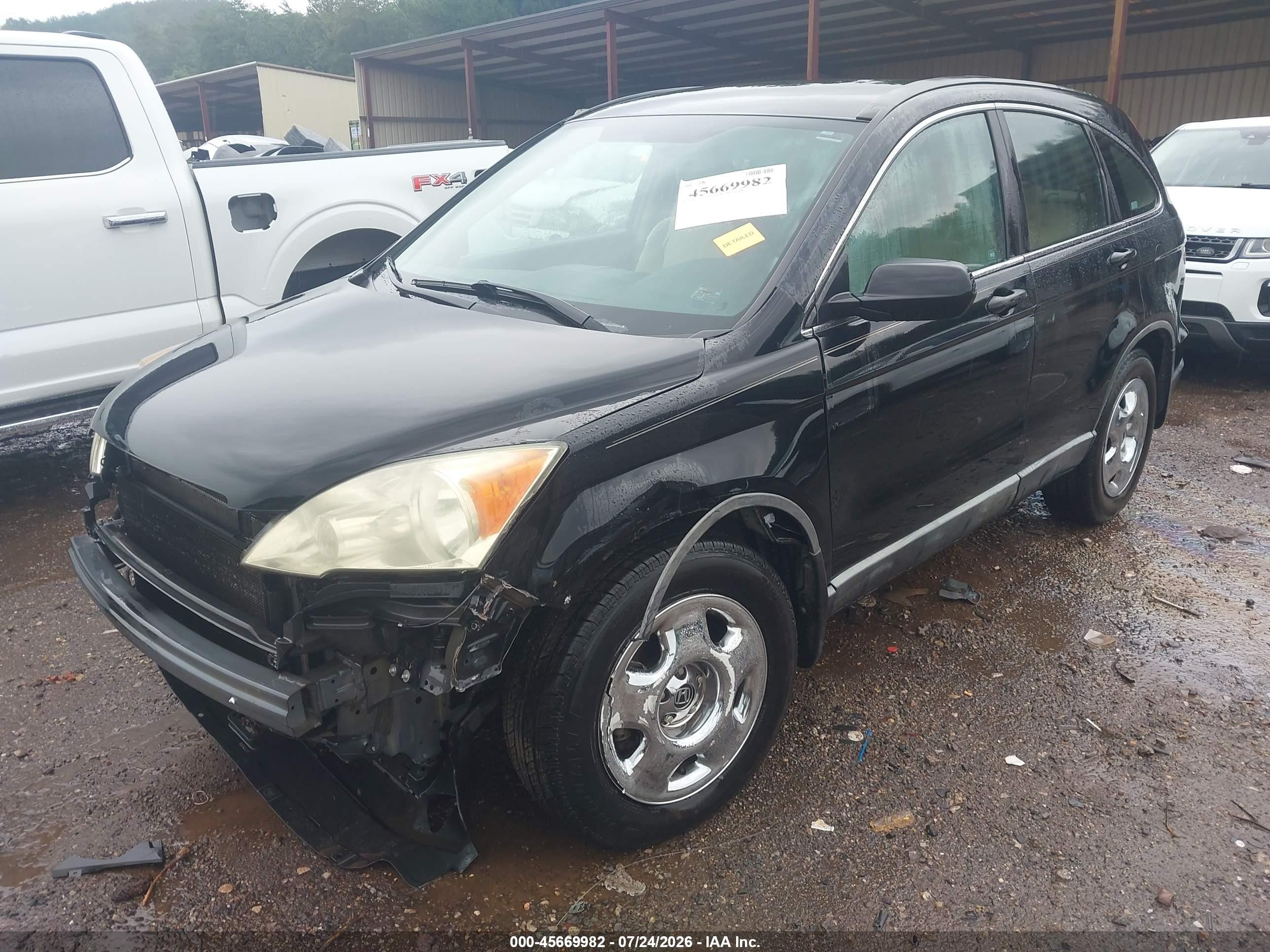 2008 Honda Cr-v Lx Black vin: 3CZRE38318G700667