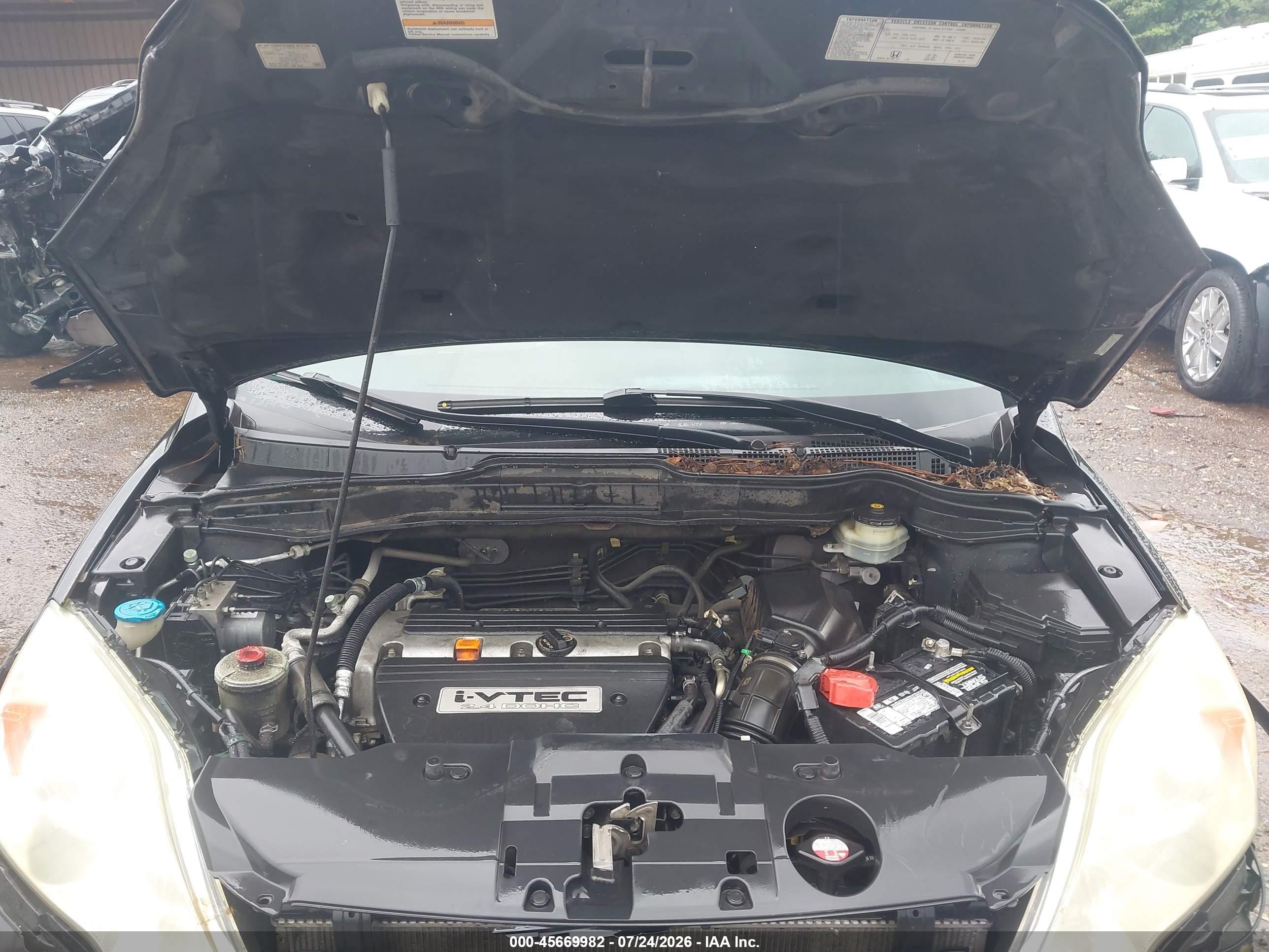 2008 Honda Cr-v Lx Black vin: 3CZRE38318G700667