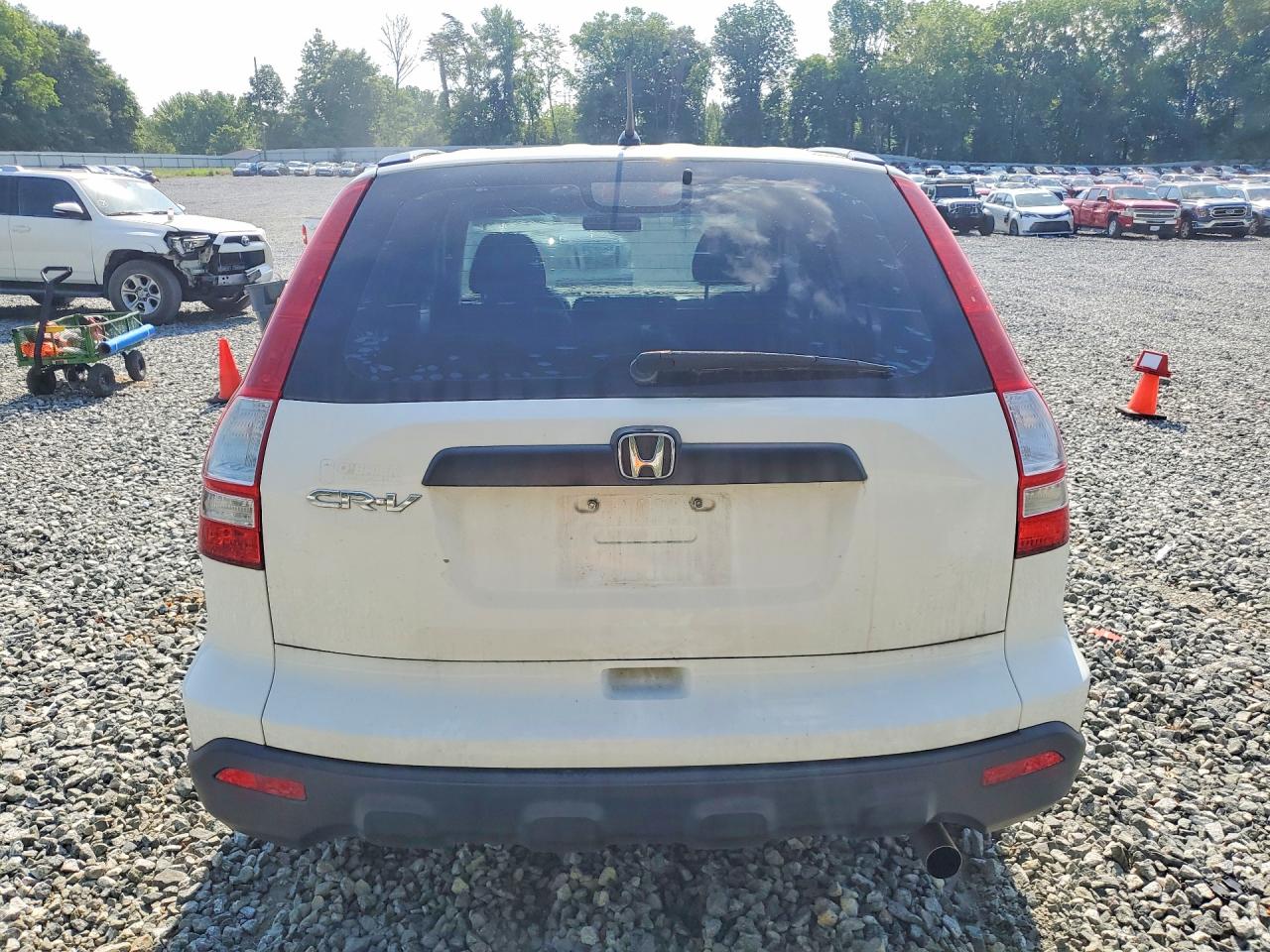 2008 Honda Cr-v Lx White vin: 3CZRE38328G709846