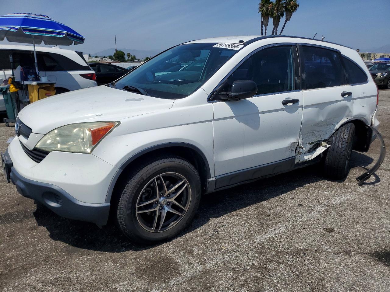 2009 Honda Cr-v Lx White vin: 3CZRE38329G703420