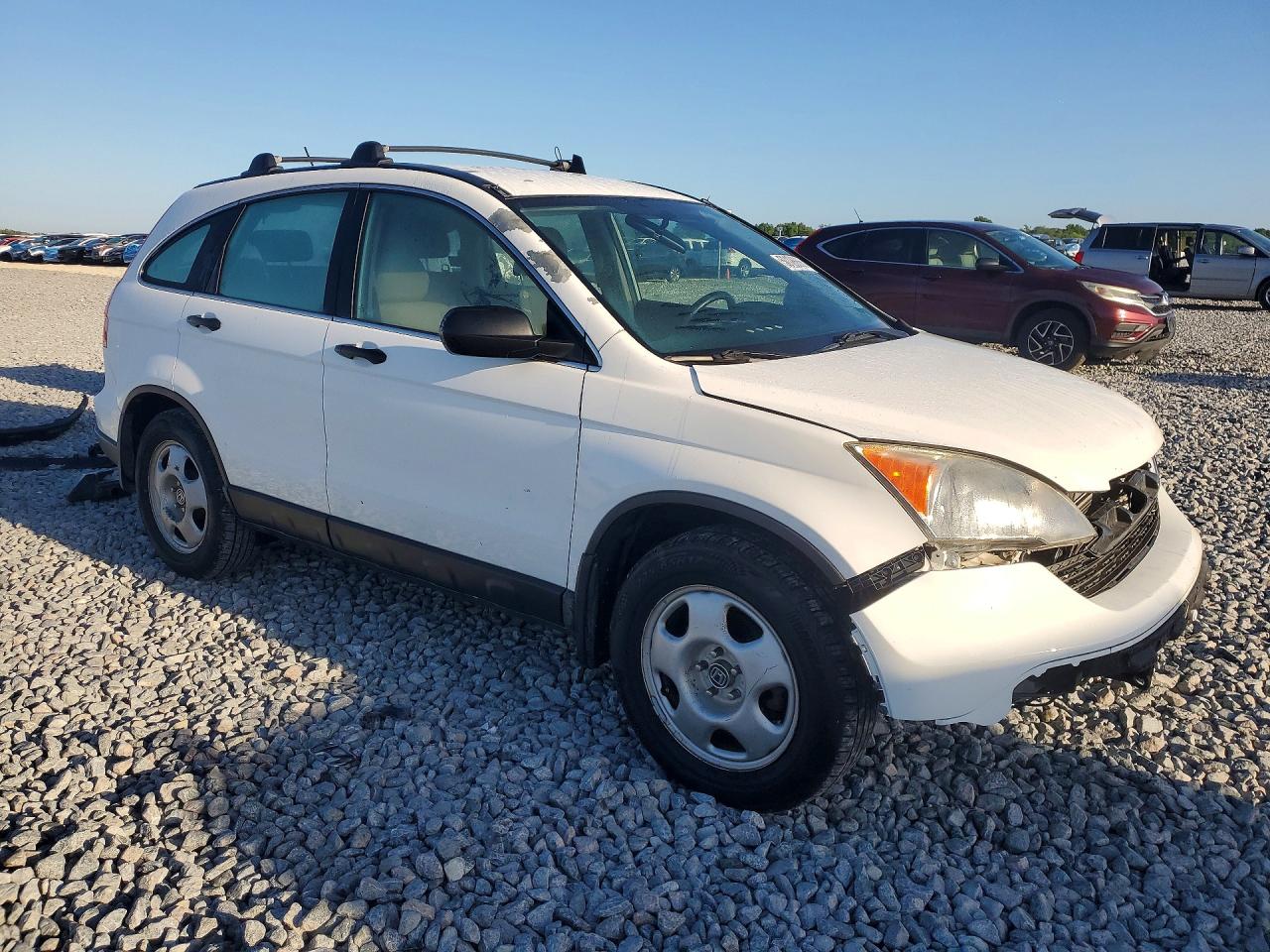 2008 Honda Cr-v Lx White vin: 3CZRE38338G708639
