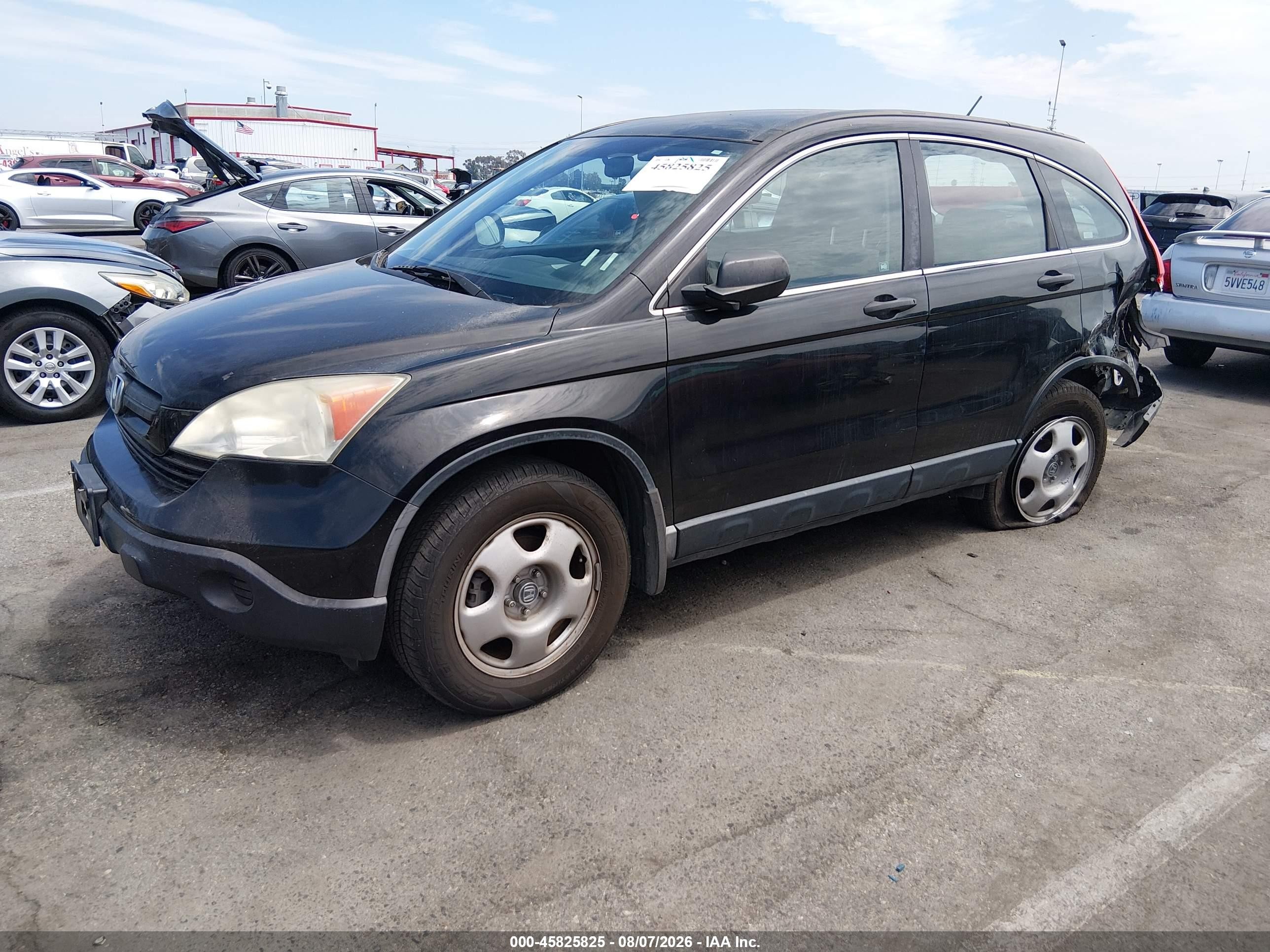 2009 Honda Cr-v Lx Black vin: 3CZRE38349G708408
