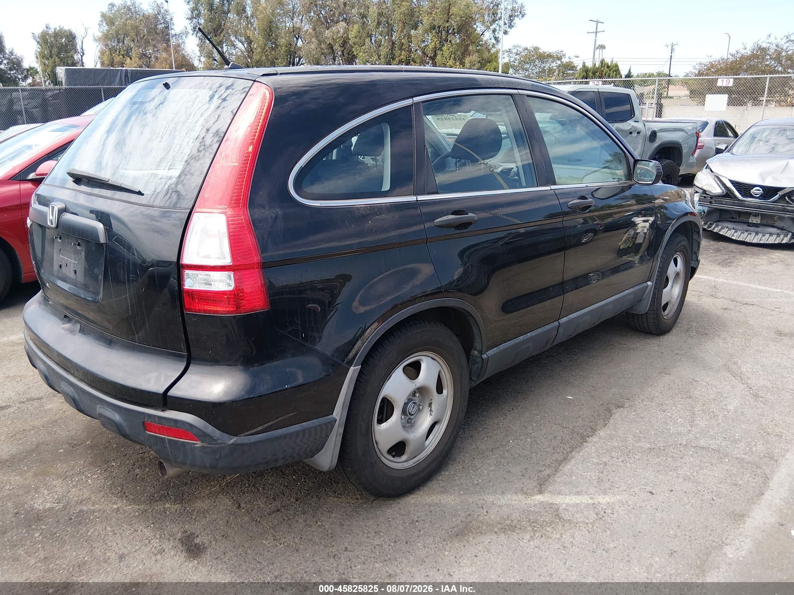 2009 Honda Cr-v Lx Black vin: 3CZRE38349G708408