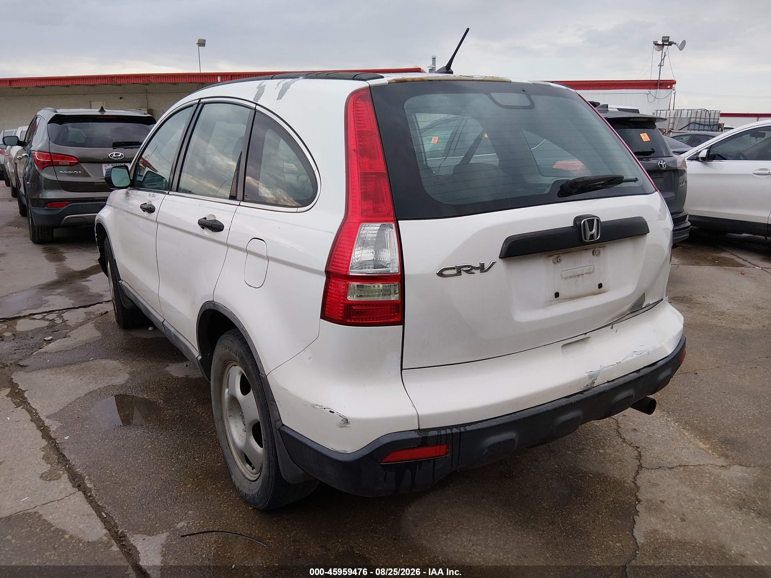 2008 Honda Cr-v Lx White vin: 3CZRE38358G701112