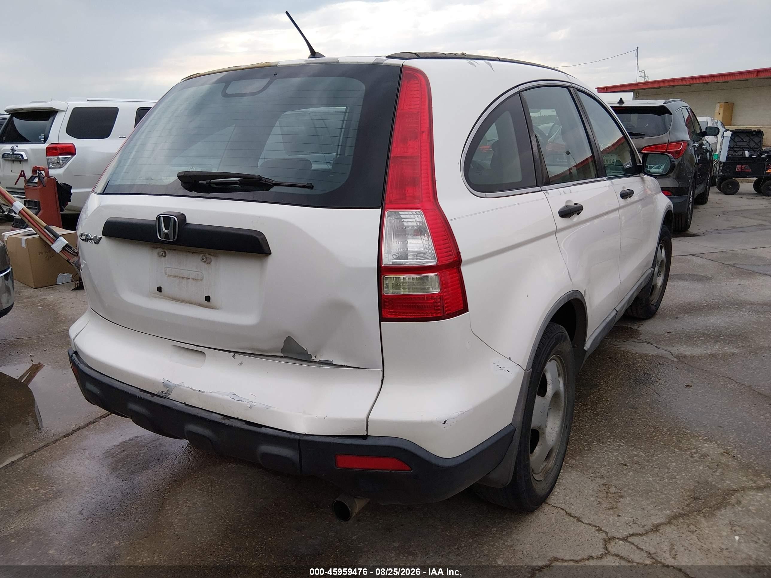 2008 Honda Cr-v Lx White vin: 3CZRE38358G701112
