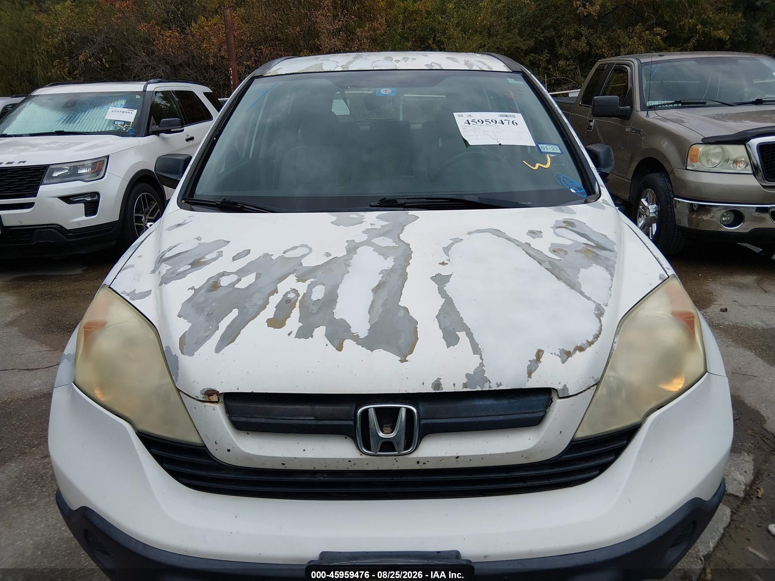 2008 Honda Cr-v Lx White vin: 3CZRE38358G701112